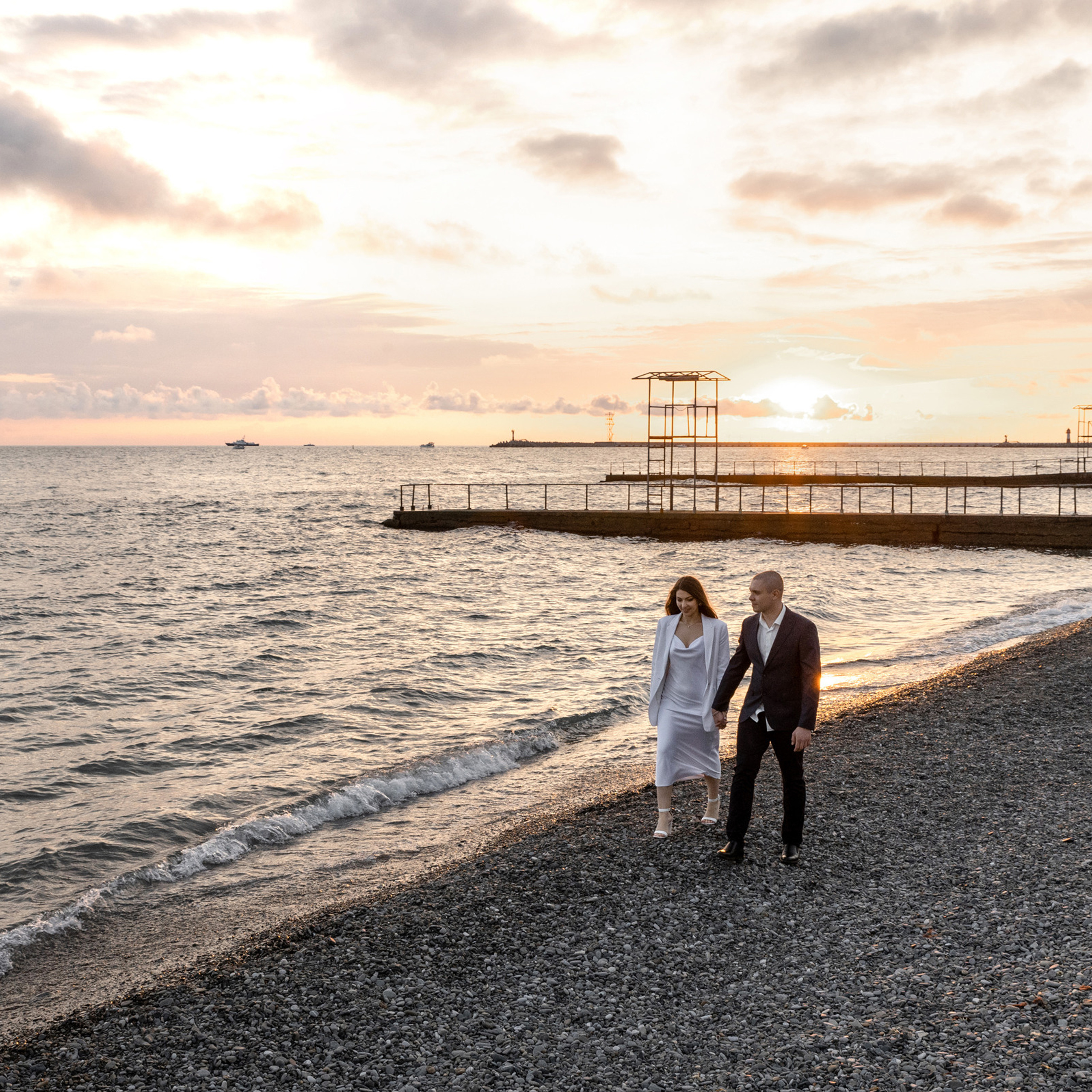 Закат на море. Свадебный фотограф Ростов-на-Дону Сочи