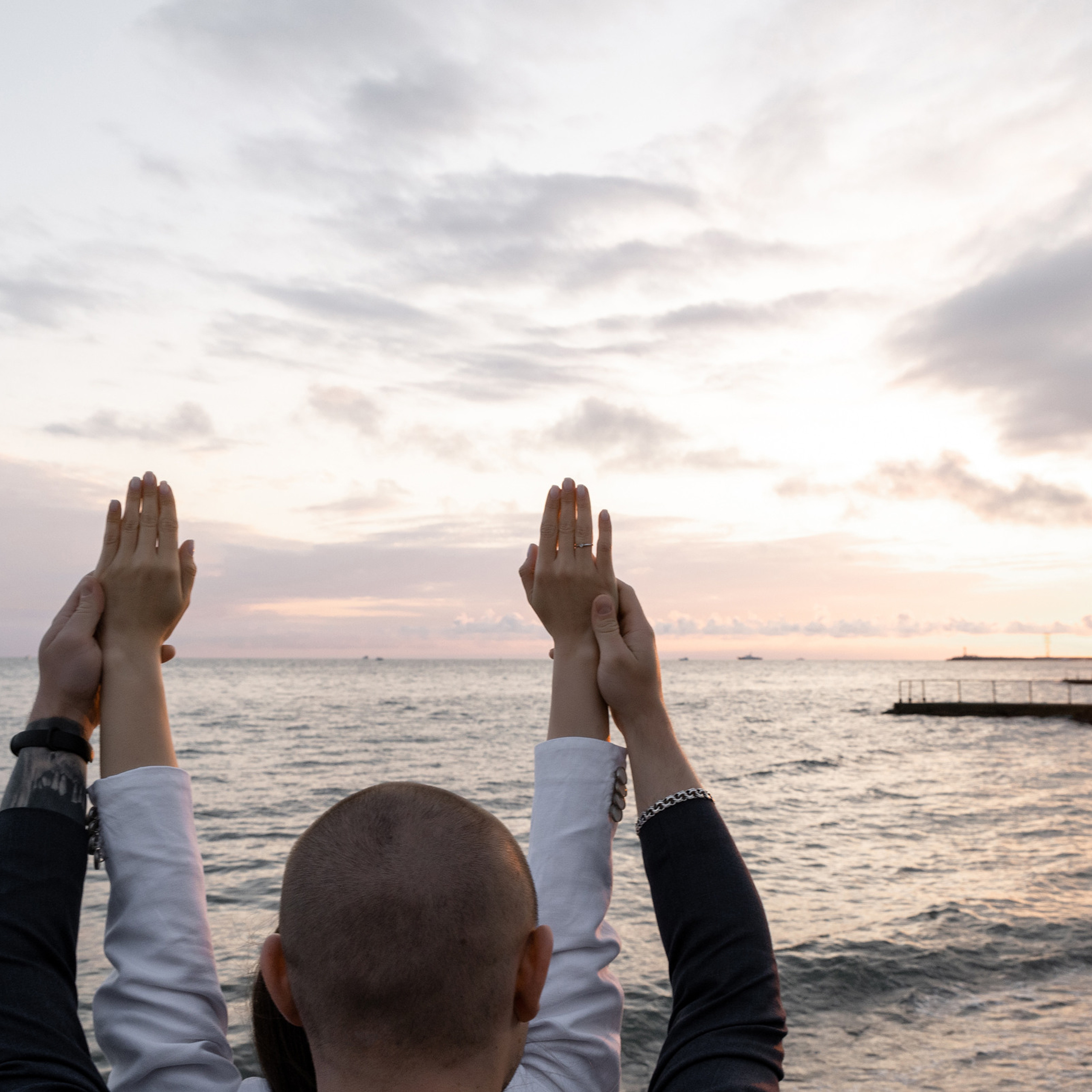 Закат на море. Свадебный фотограф Ростов-на-Дону Сочи
