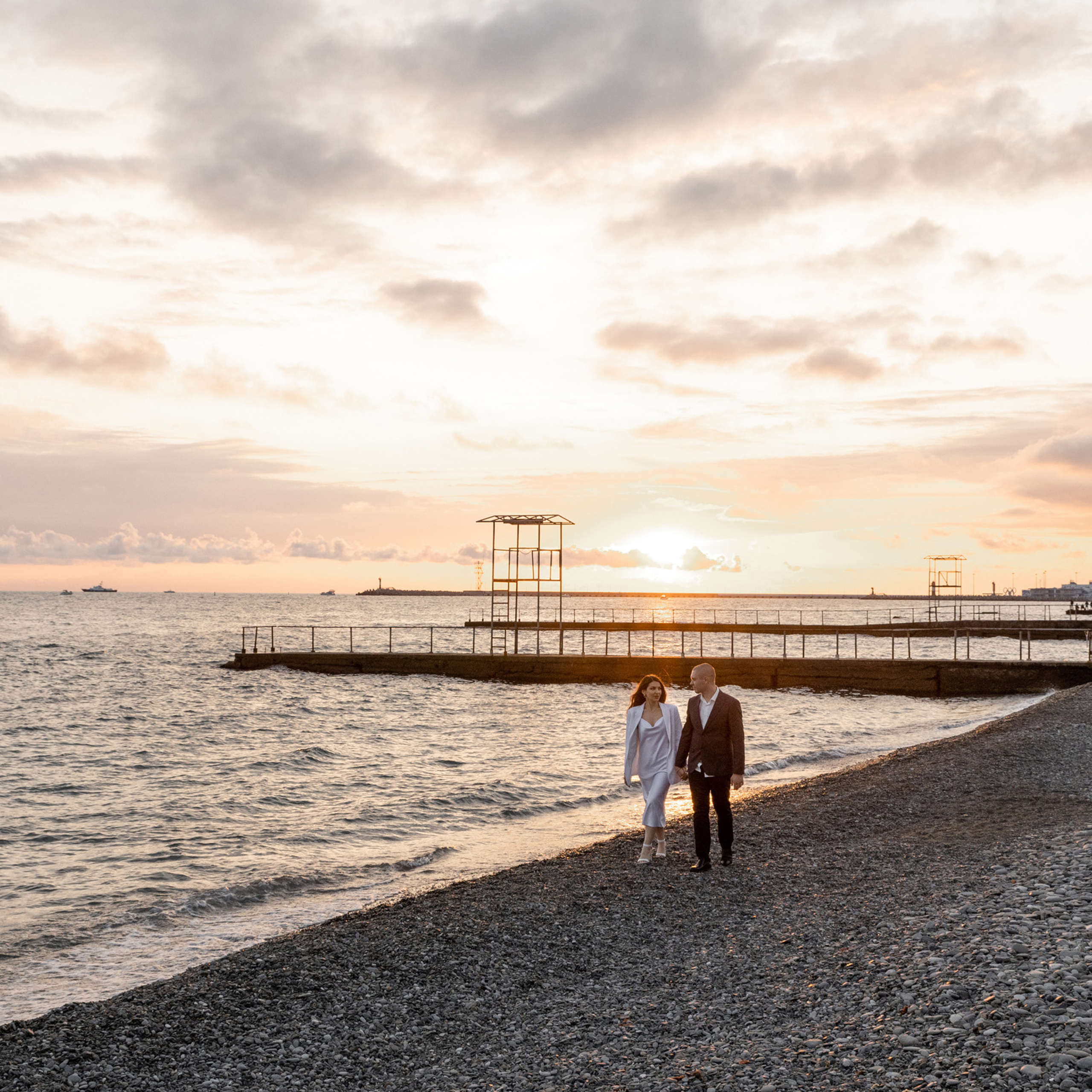 Закат на море. Свадебный фотограф Ростов-на-Дону Сочи