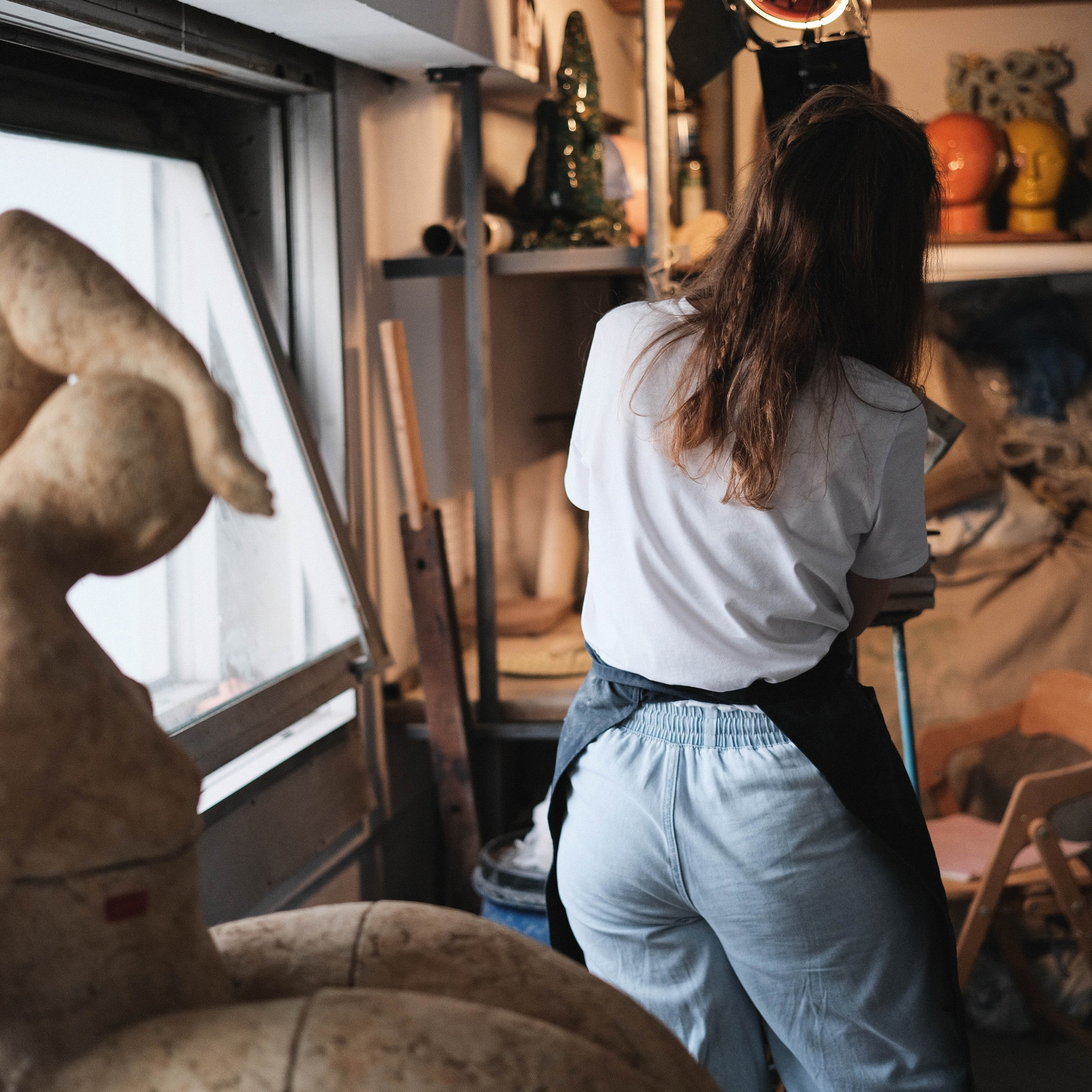 Мастерская скульптора Светы Метсо. Портретный фотограф в Москве Таня Майорова