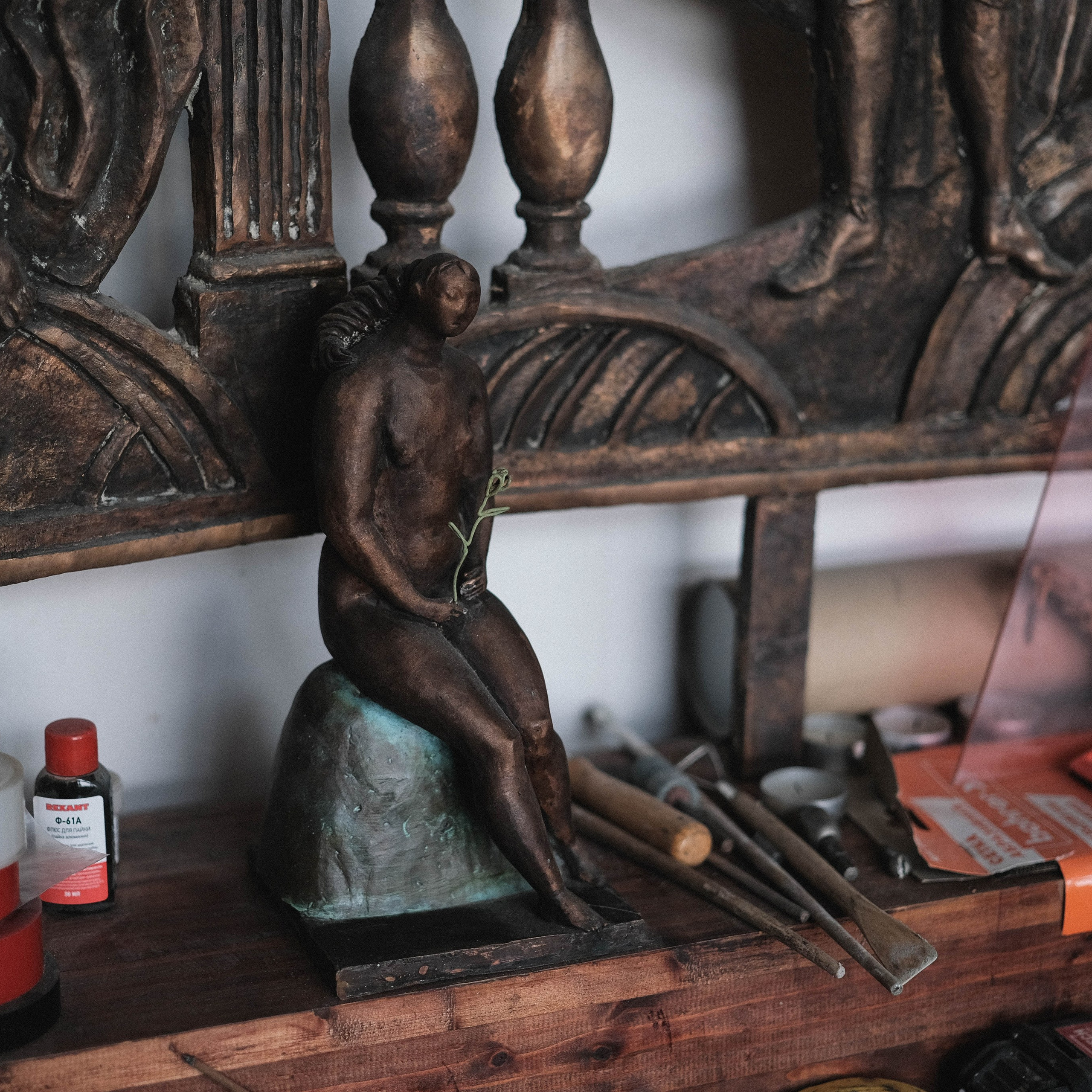 Мастерская скульптора Светы Метсо. Портретный фотограф в Москве Таня Майорова