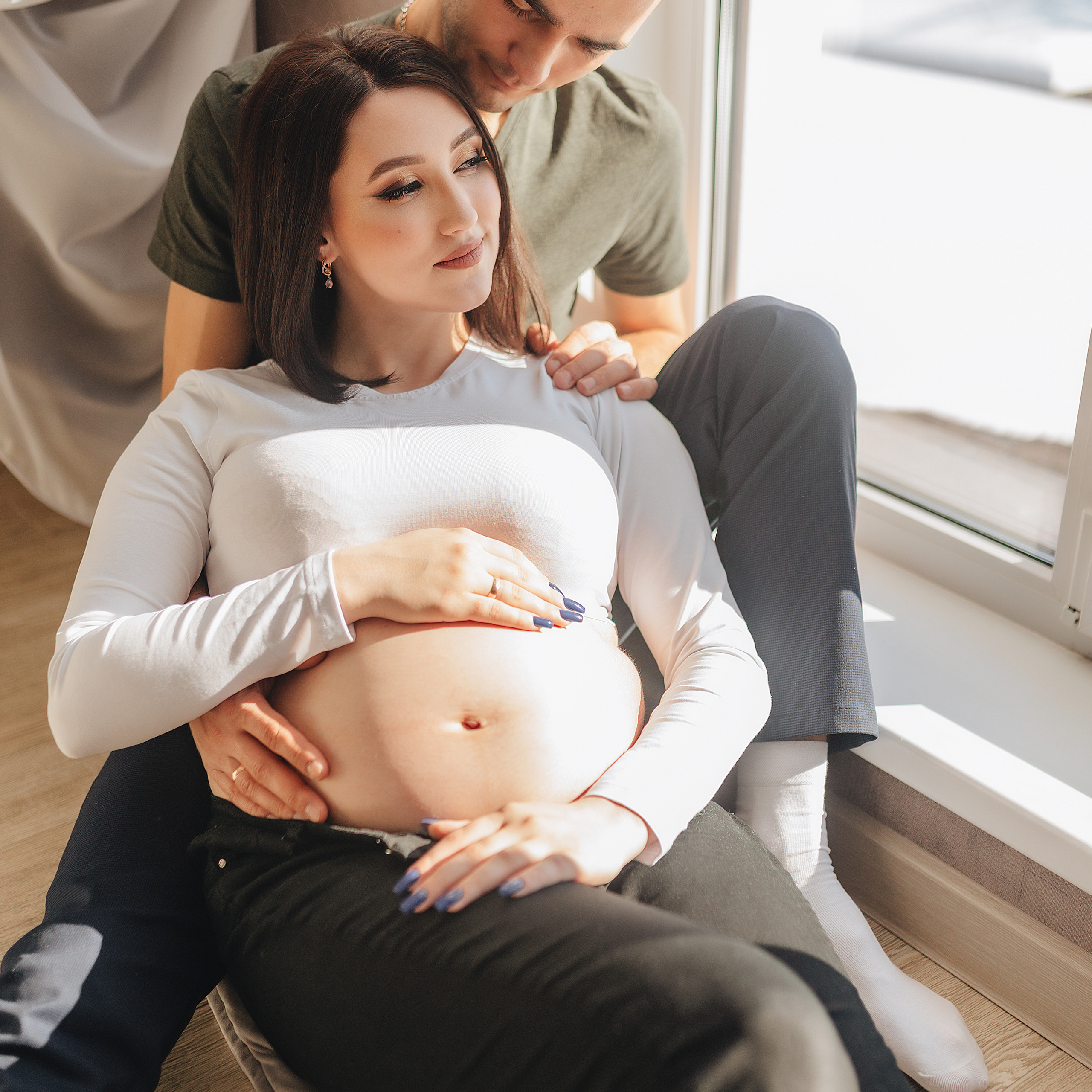 Анна и Павел | Съёмка беременности в отеле Панорама