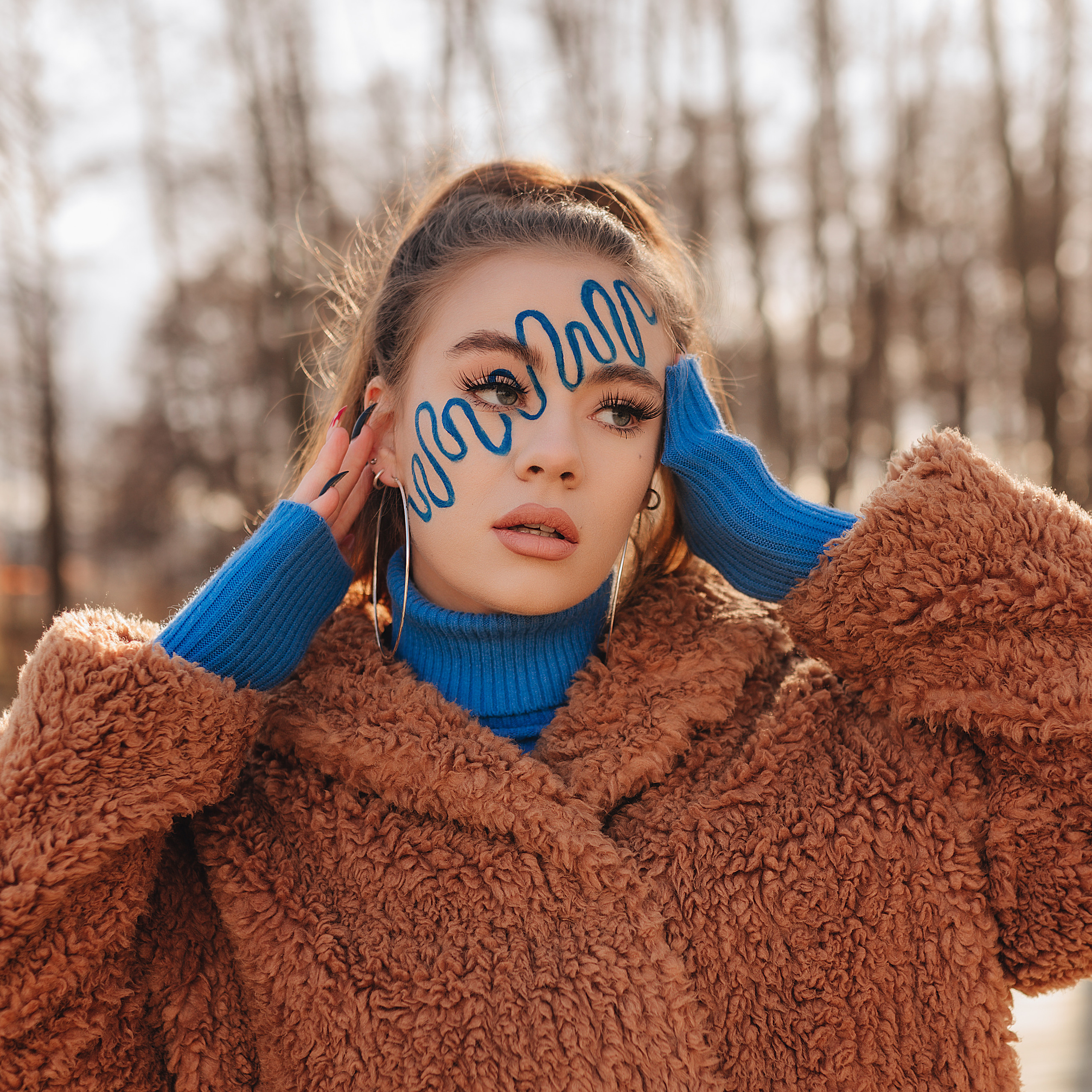 Диана | Съёмка с креативным макияжем