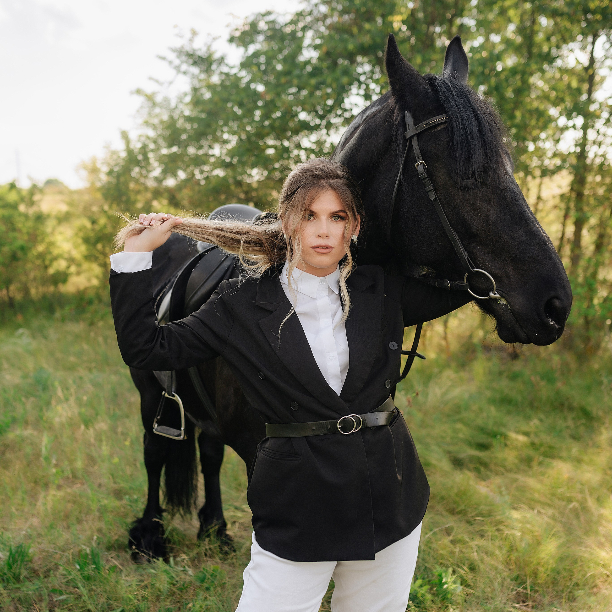 Валерия | Съемка в конном клубе Цальтан