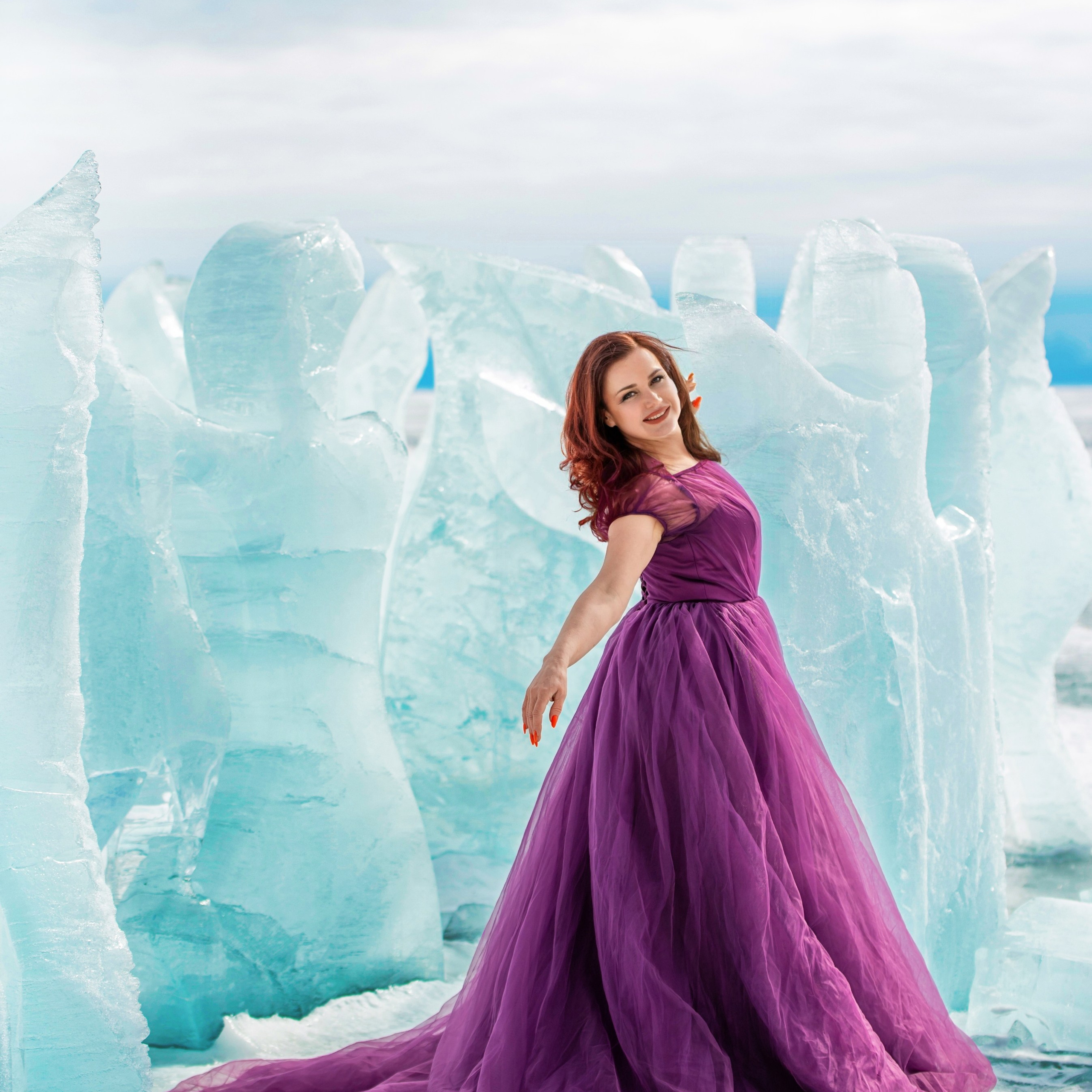 Платье сиреневое фатиновое до 46 (48) рр