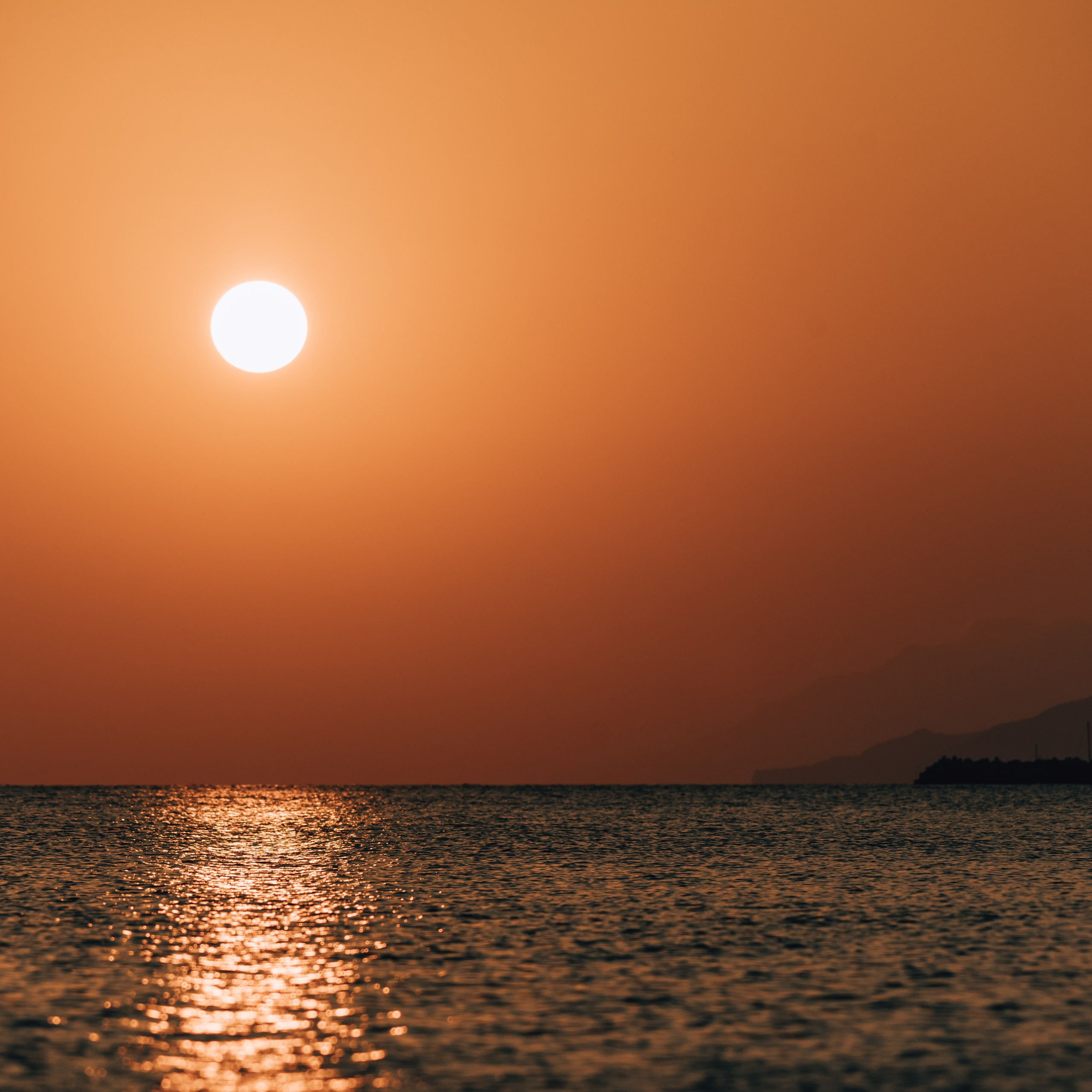 Закат на Крите пейзаж