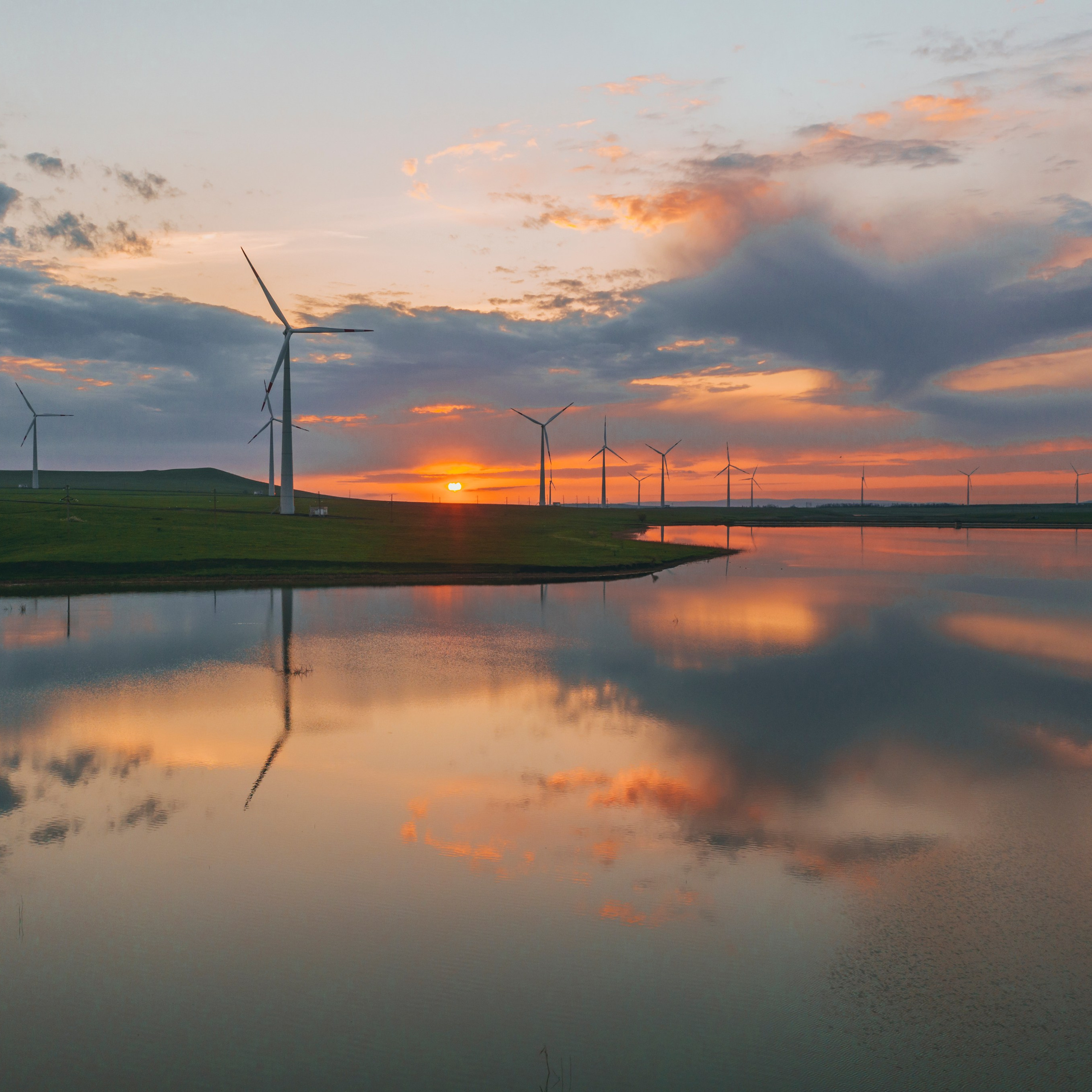 Пейзажная фотография. Ветряные электрогенераторы