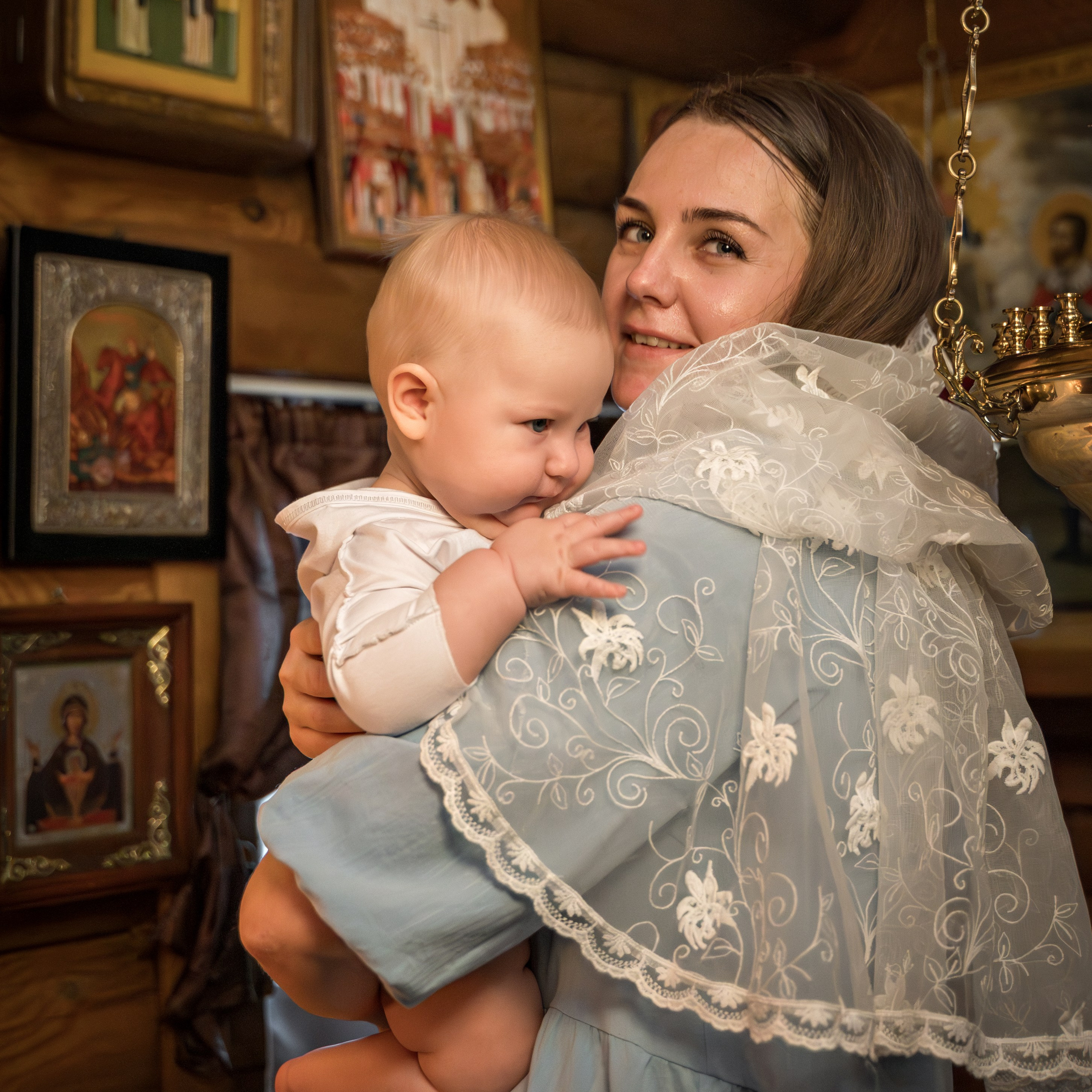 Крещение в&nbsp;Никольском храме&nbsp;д.&nbsp;Островцы