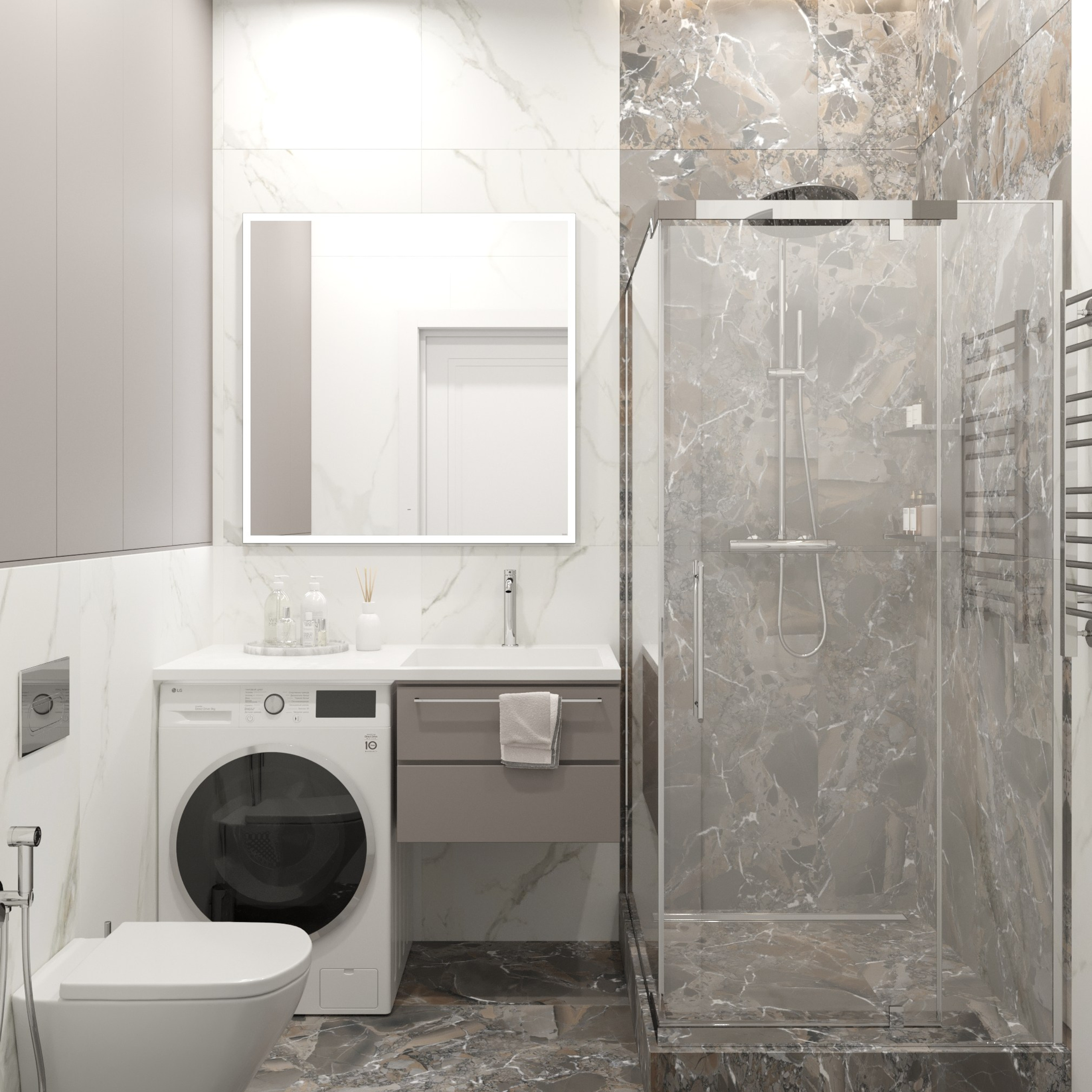 Интерьер квартиры 45 м². Дизайн Интерьера | Санкт-Петербург | Ростов-на-Дону | MARINA MART