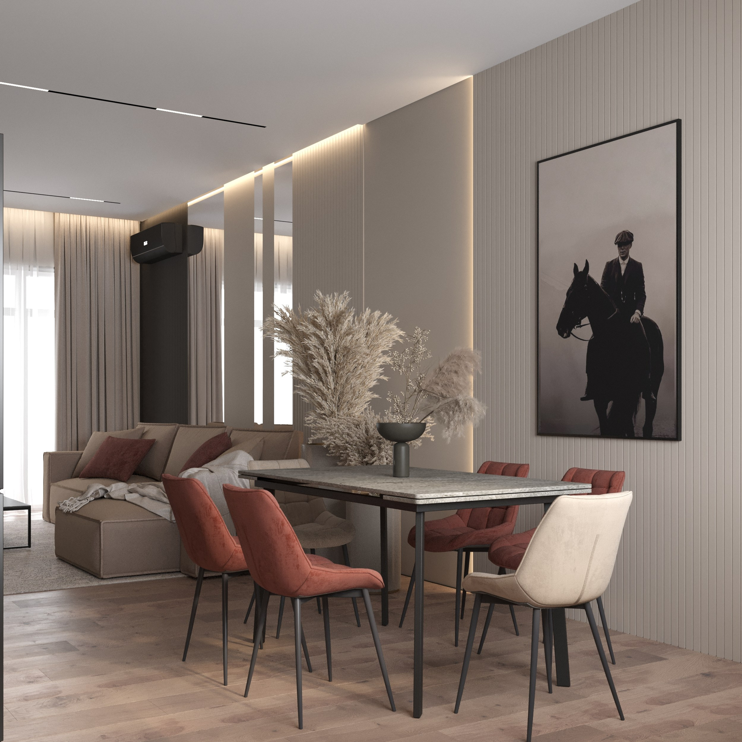 Интерьер дома 90 м². Дизайн Интерьера | Санкт-Петербург | Ростов-на-Дону | MARINA MART