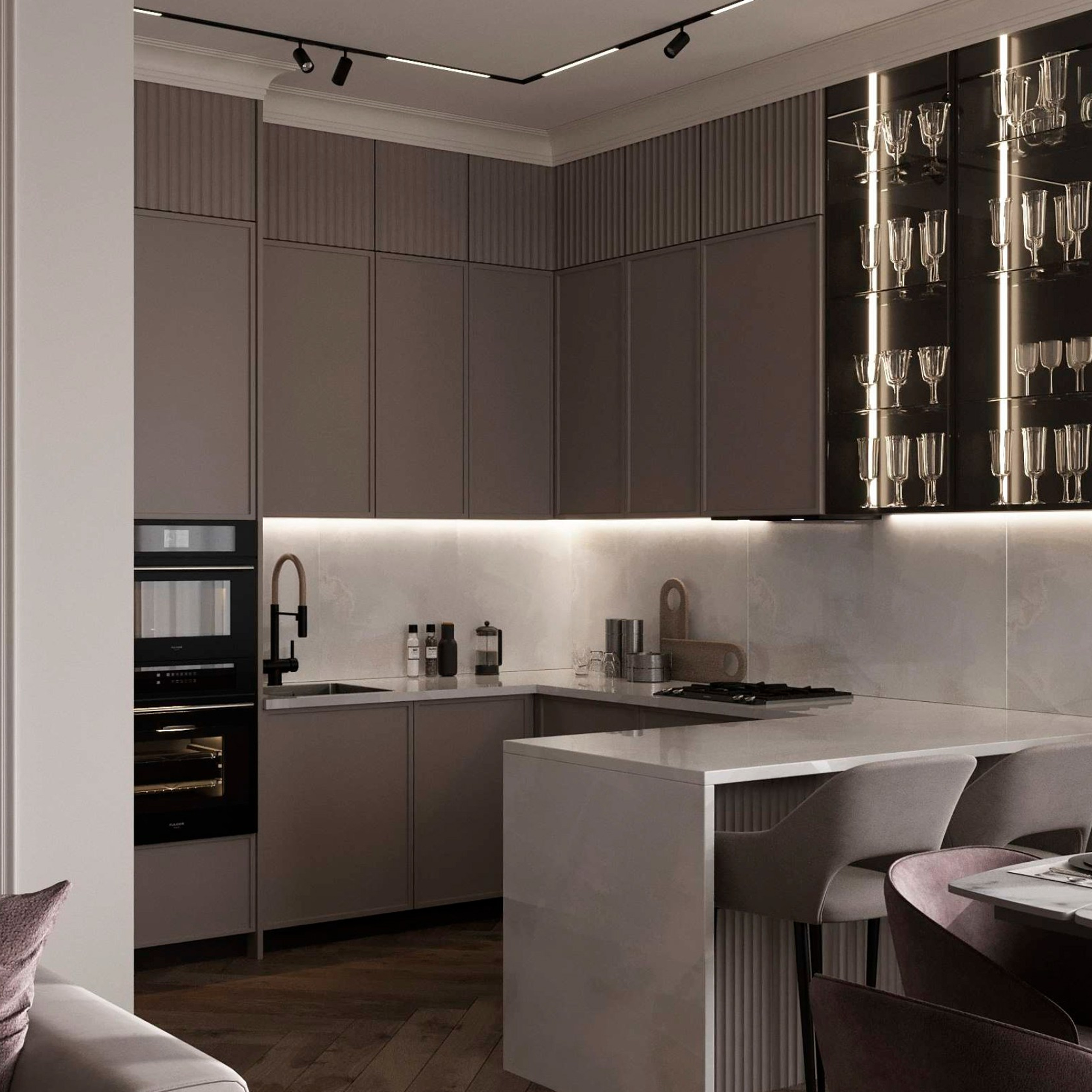 Интерьер дома 120 м². Дизайн Интерьера | Санкт-Петербург | Ростов-на-Дону | MARINA MART