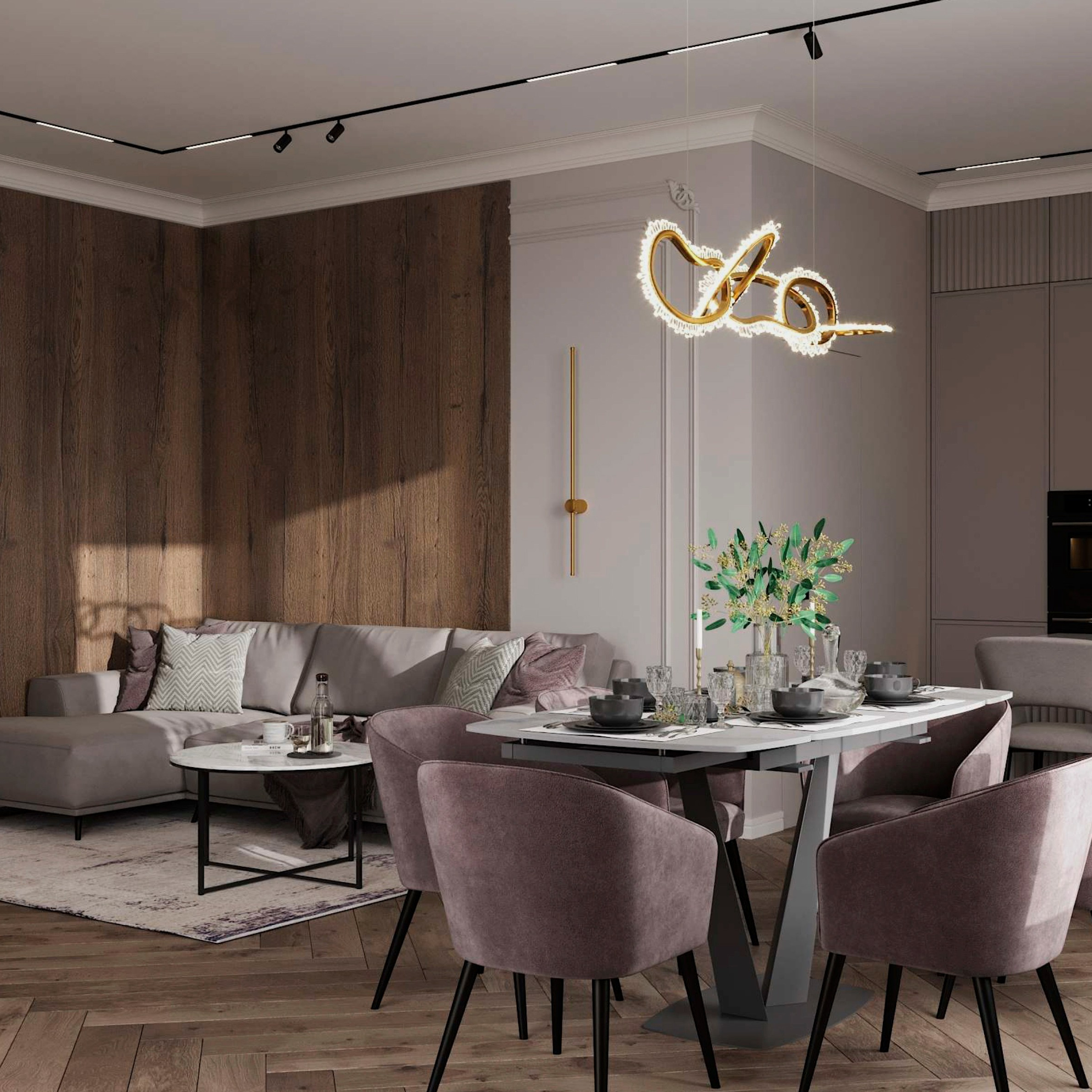 Интерьер дома 120 м². Дизайн Интерьера | Санкт-Петербург | Ростов-на-Дону | MARINA MART