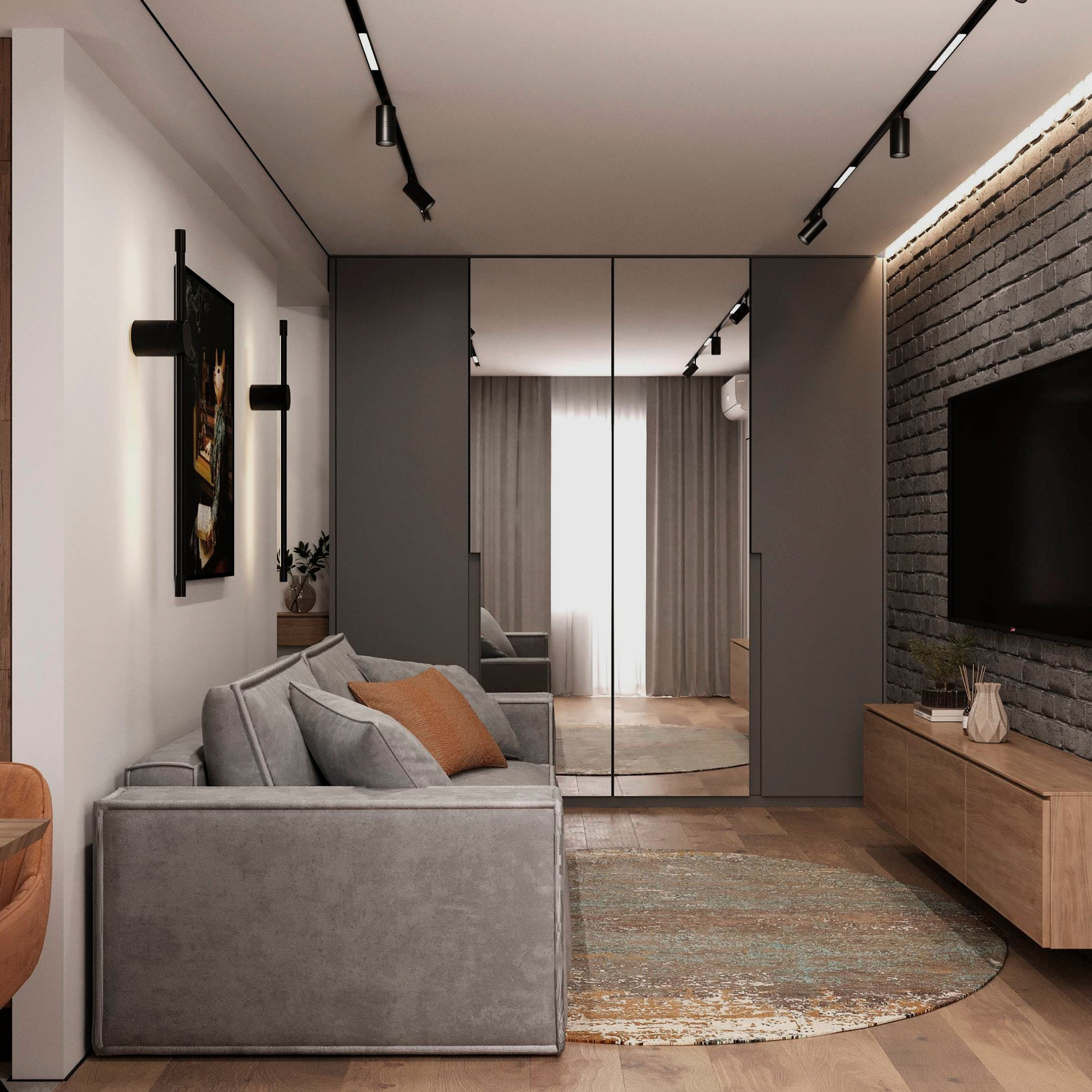 Интерьер квартиры 40 м². Дизайн Интерьера | Санкт-Петербург | Ростов-на-Дону | MARINA MART