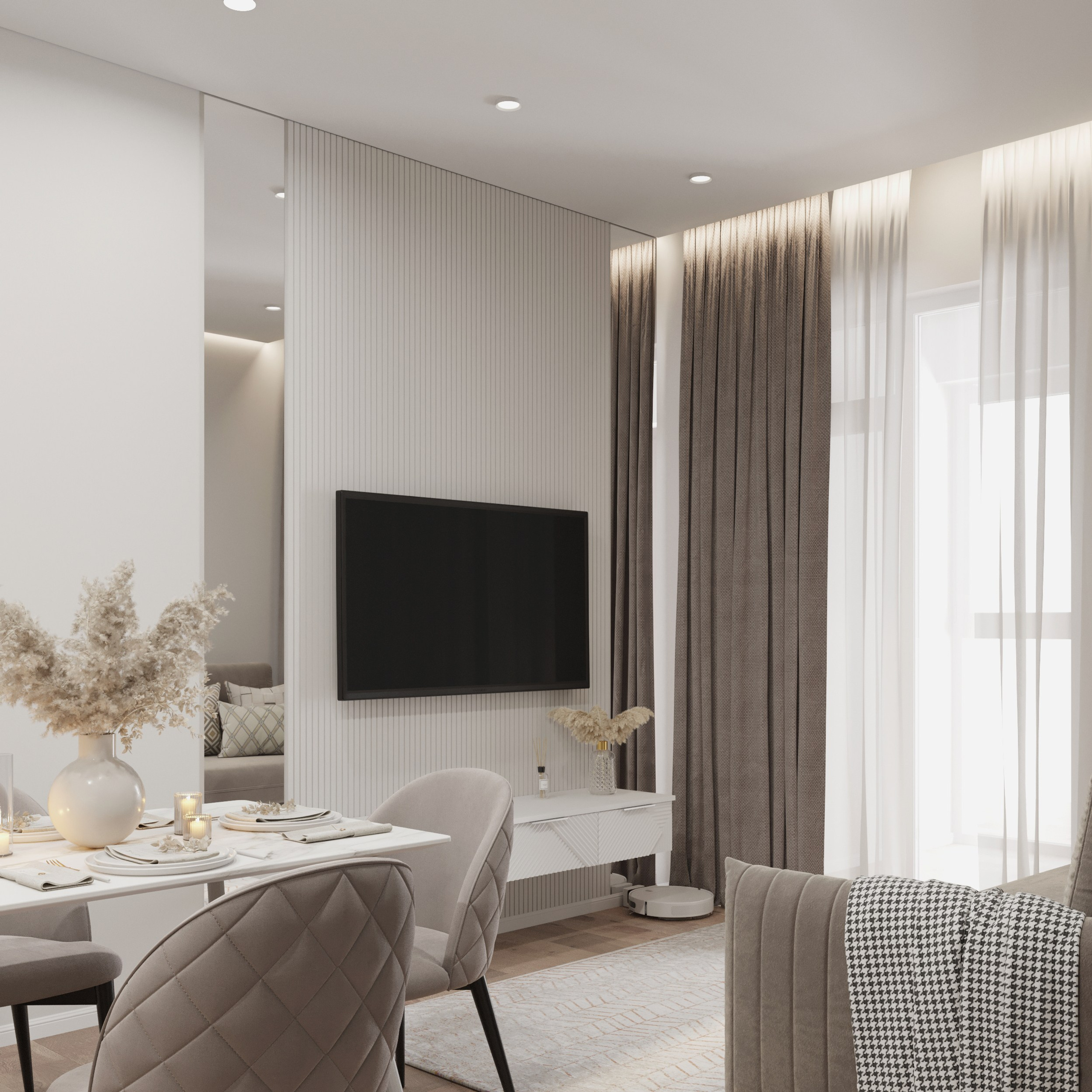 Интерьер квартиры 45 м². Дизайн Интерьера | Санкт-Петербург | Ростов-на-Дону | MARINA MART