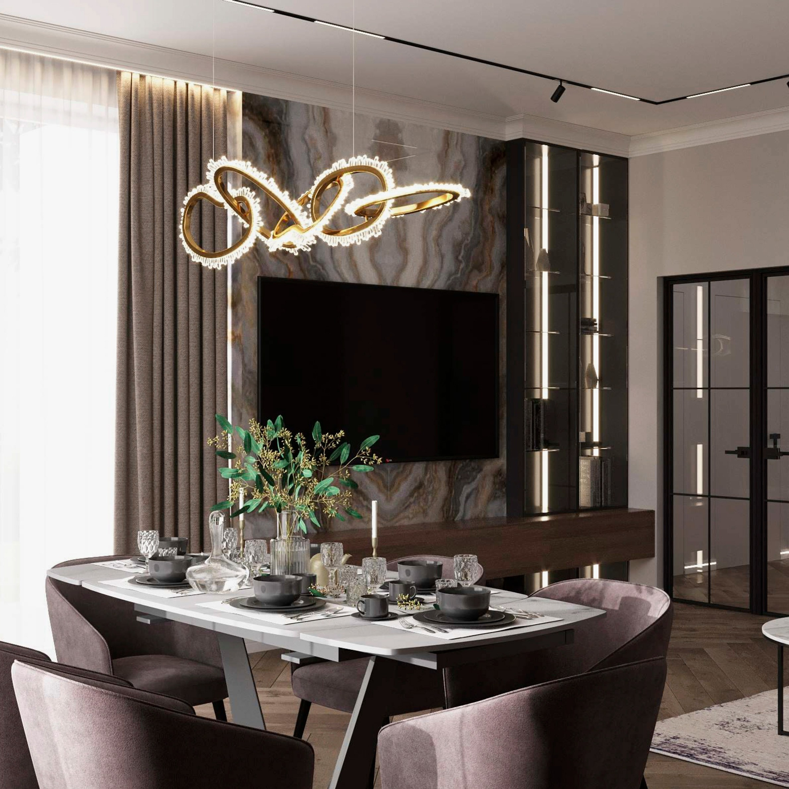 Интерьер дома 120 м². Дизайн Интерьера | Санкт-Петербург | Ростов-на-Дону | MARINA MART