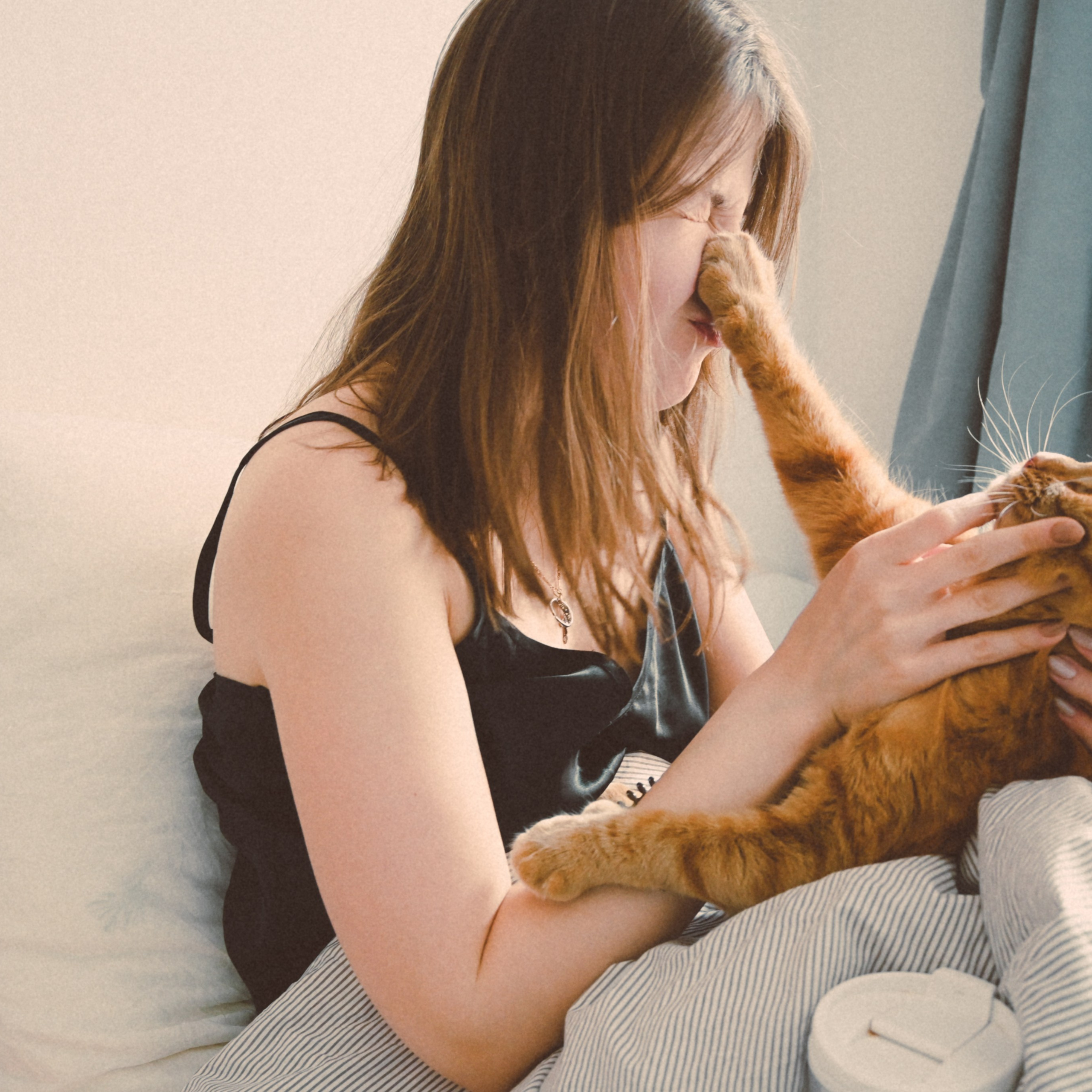 Тёплый квартирный фотосет — Настя