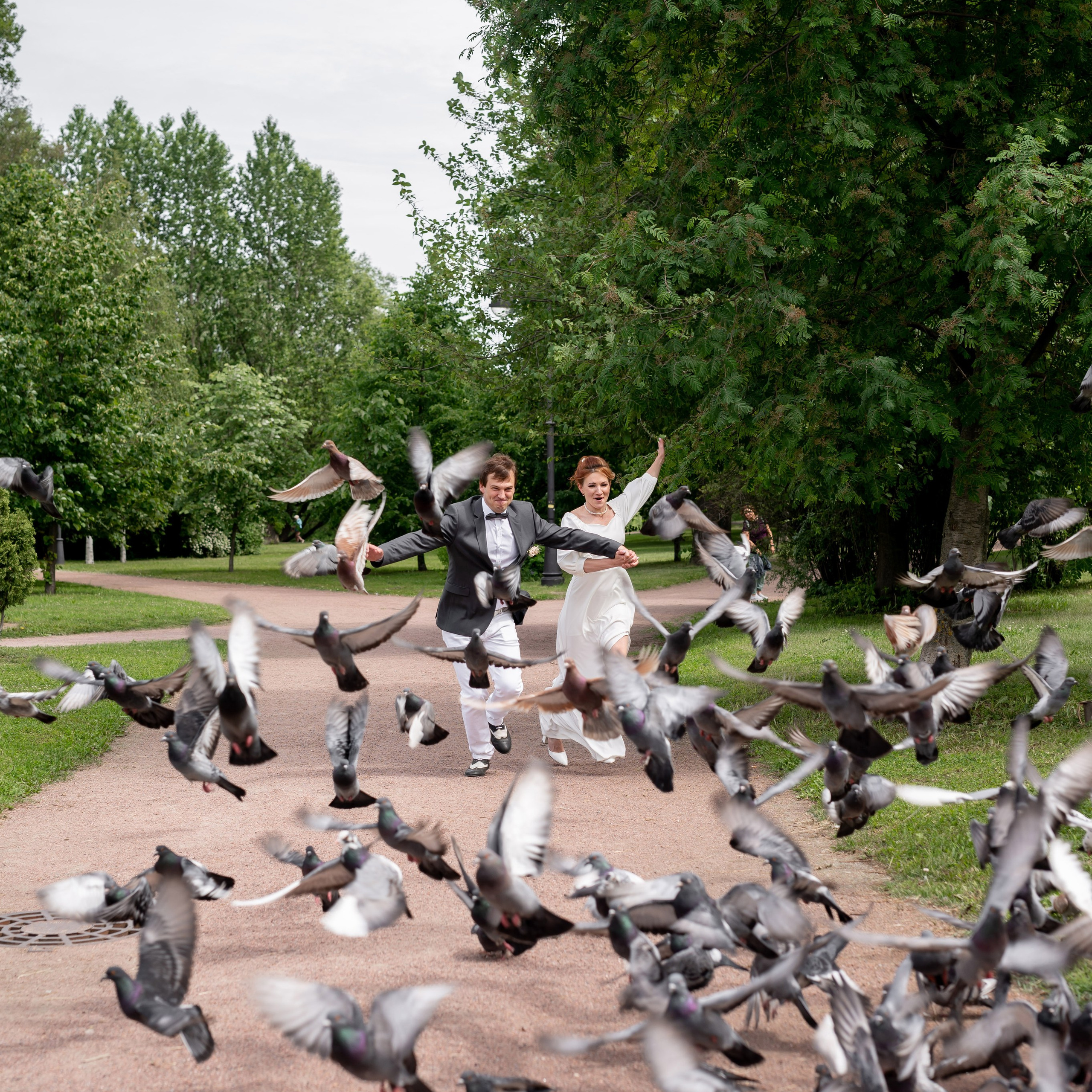 Юля и Даниил (свадебная фотосессия в Парке Победы и у Инженерного замка)