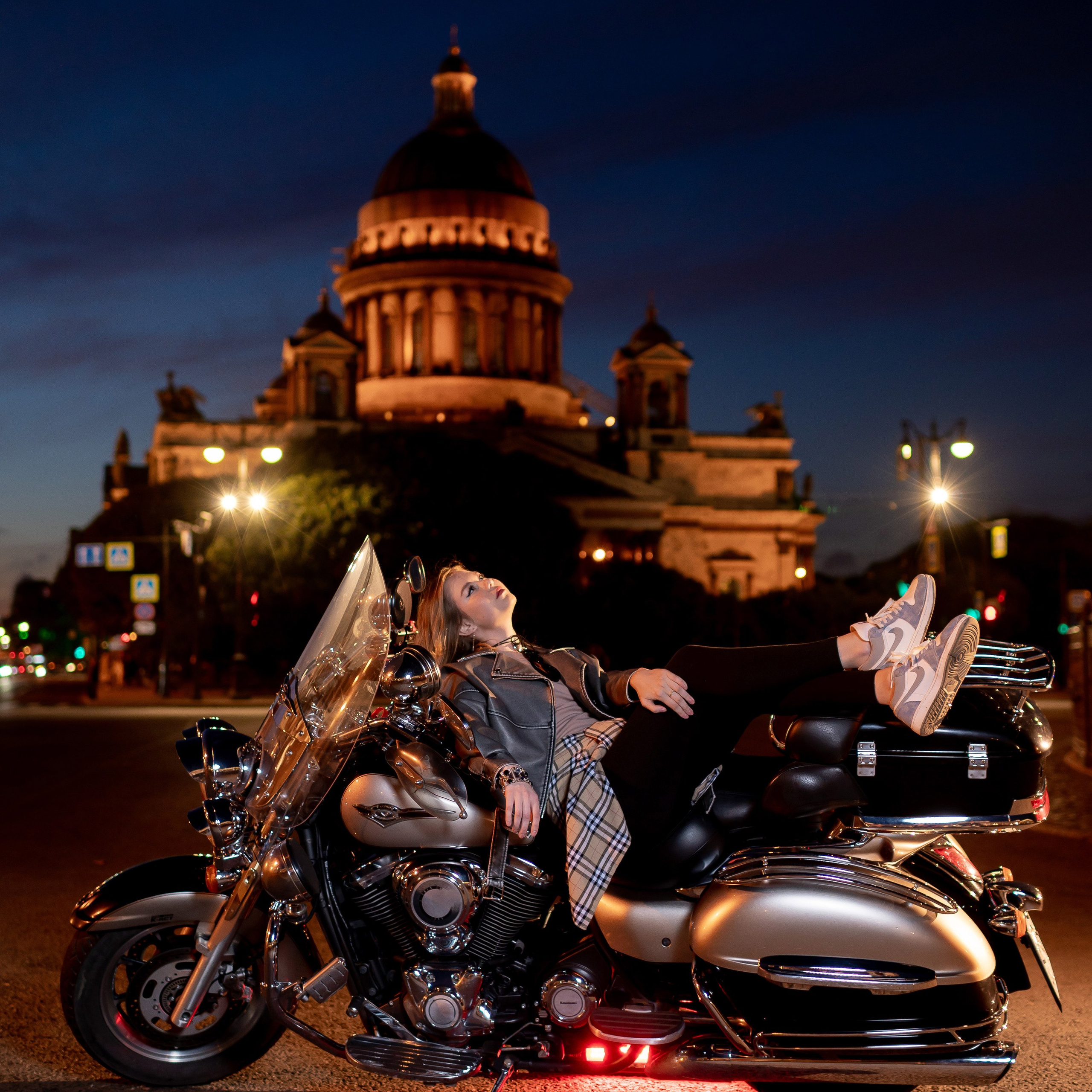 Фотосессия с мотоциклом