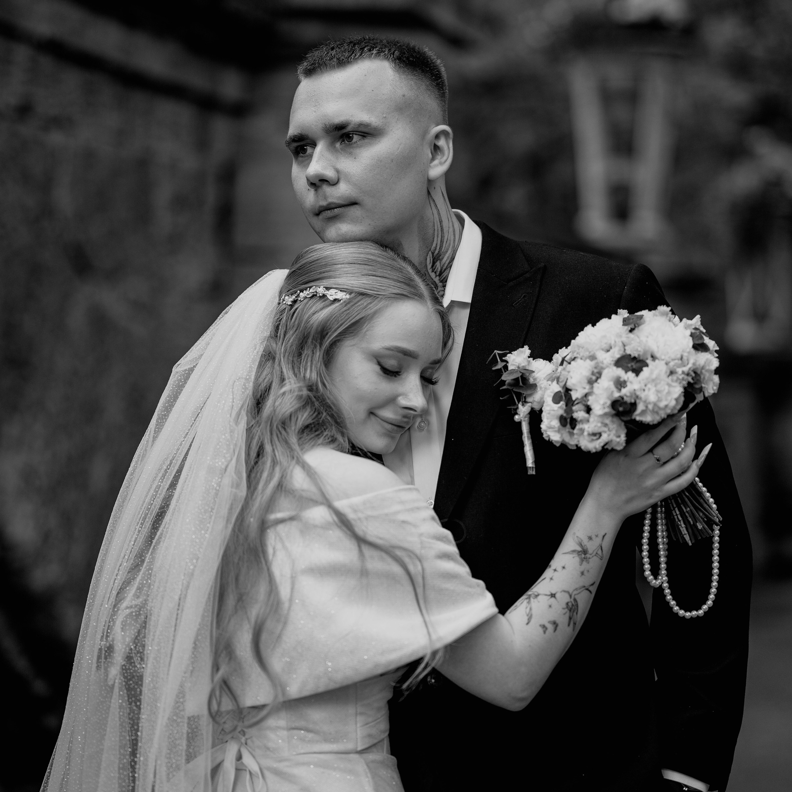 Виктория и&nbsp;Максим черно-белая серия