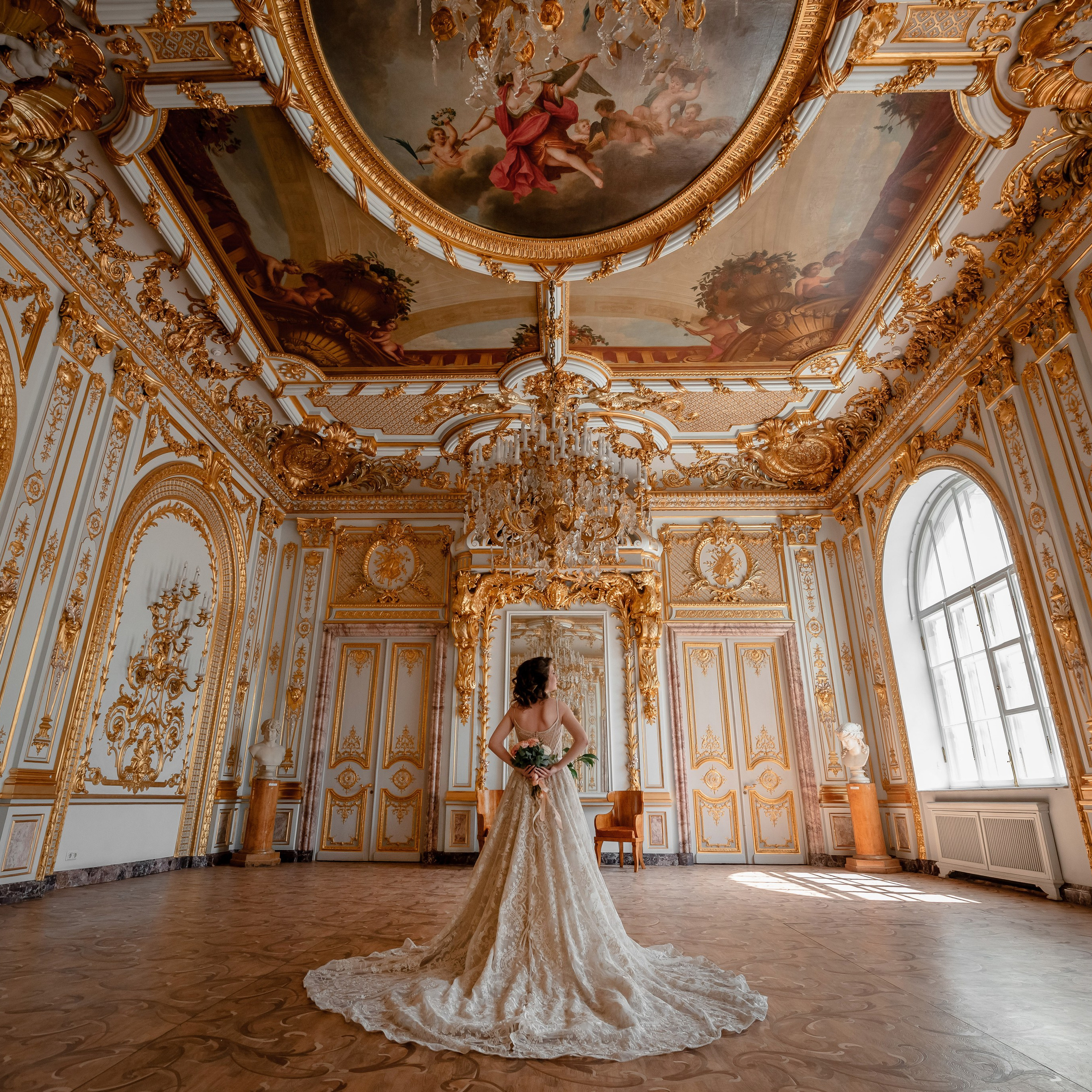 Елена и Дмитрий (свадебная фотосессия в Доме Архитектора — особняке Половцова)