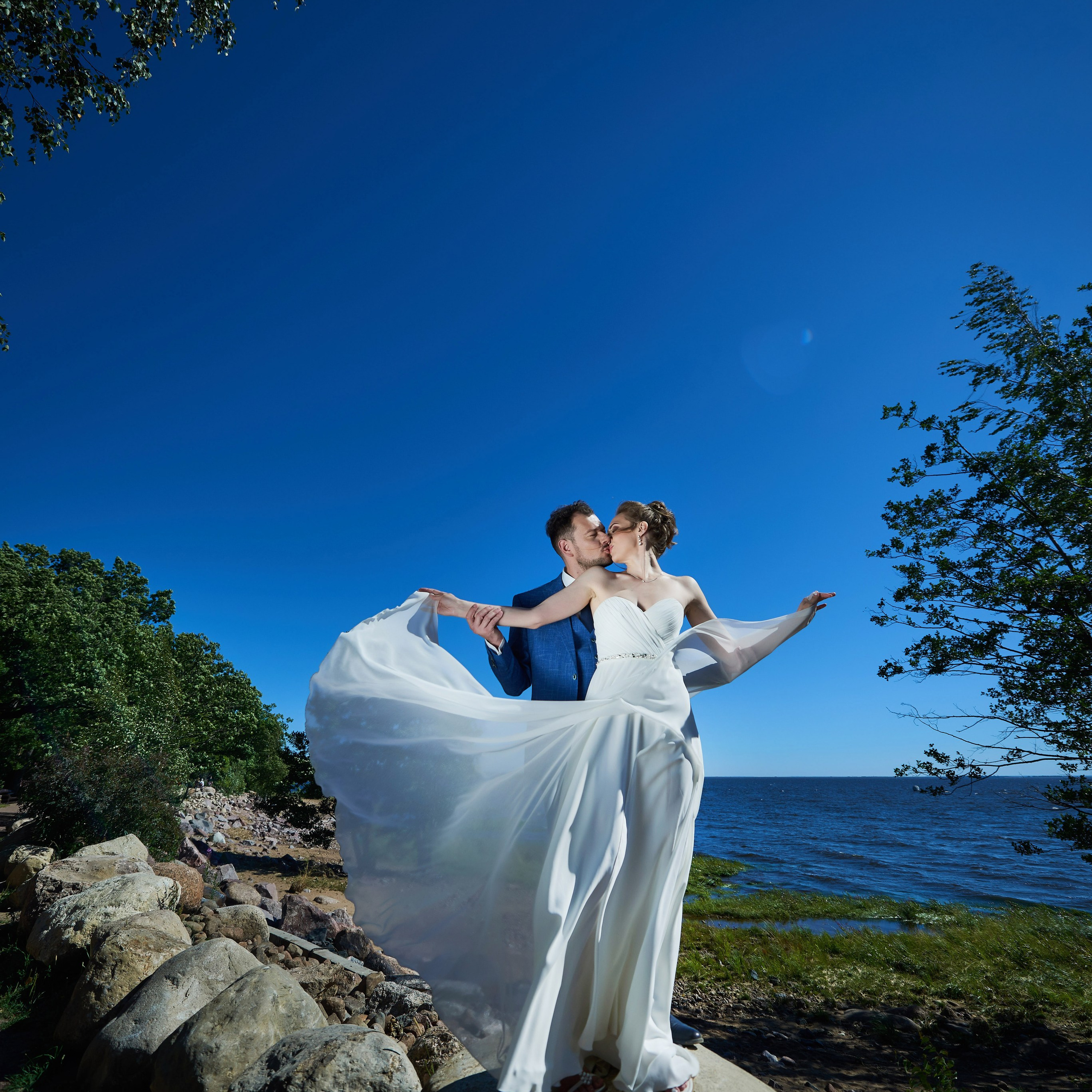 Александра и Вячеслав (фотосессия на берегу Финского залива в парке Дубки в Сестрорецке)