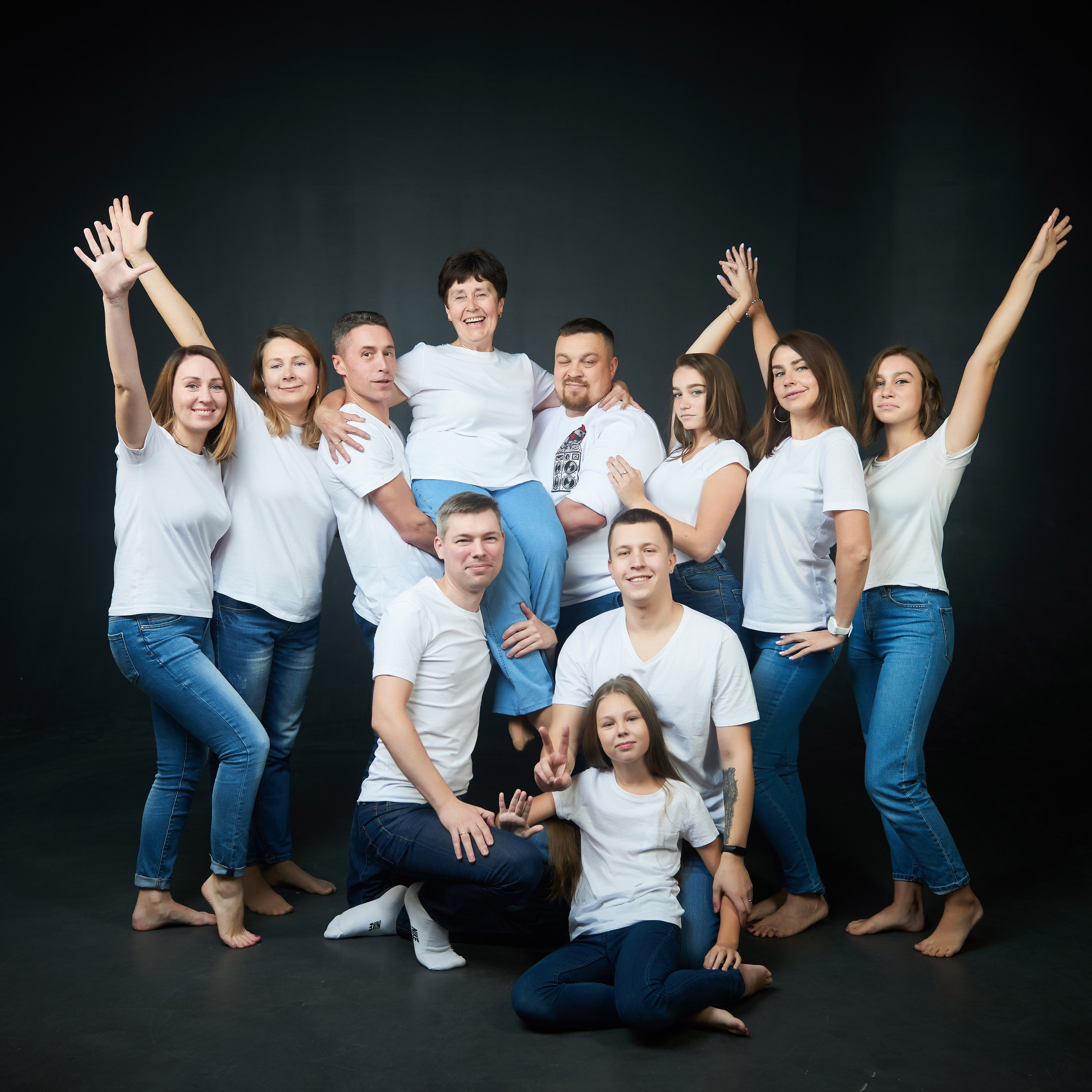 фотосессия большой семьи