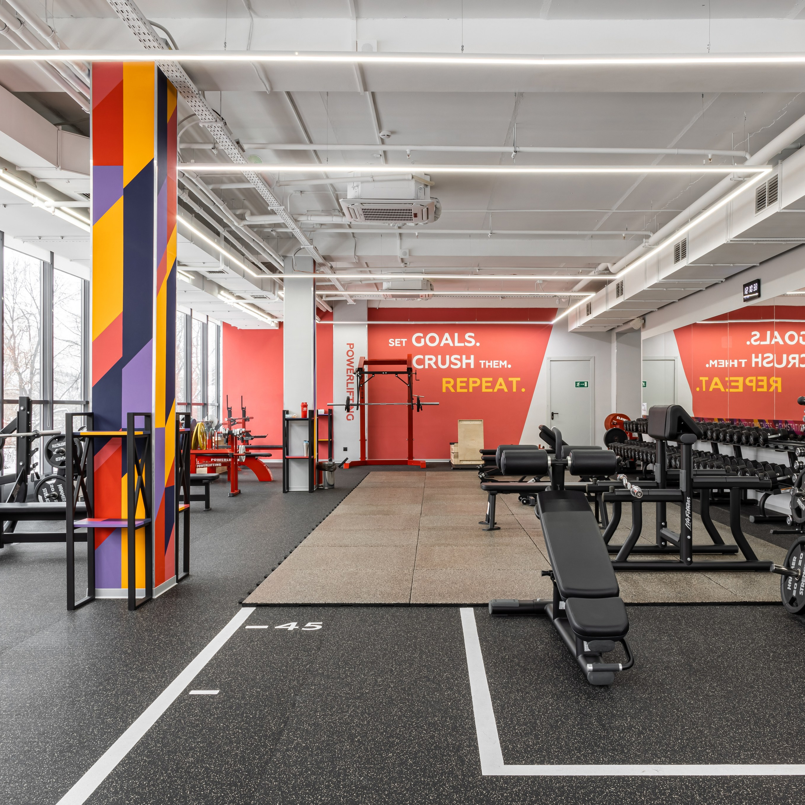 Фитнес-клуб Gym Station, г. Киров. Дизайнер Екатерина Рыблева