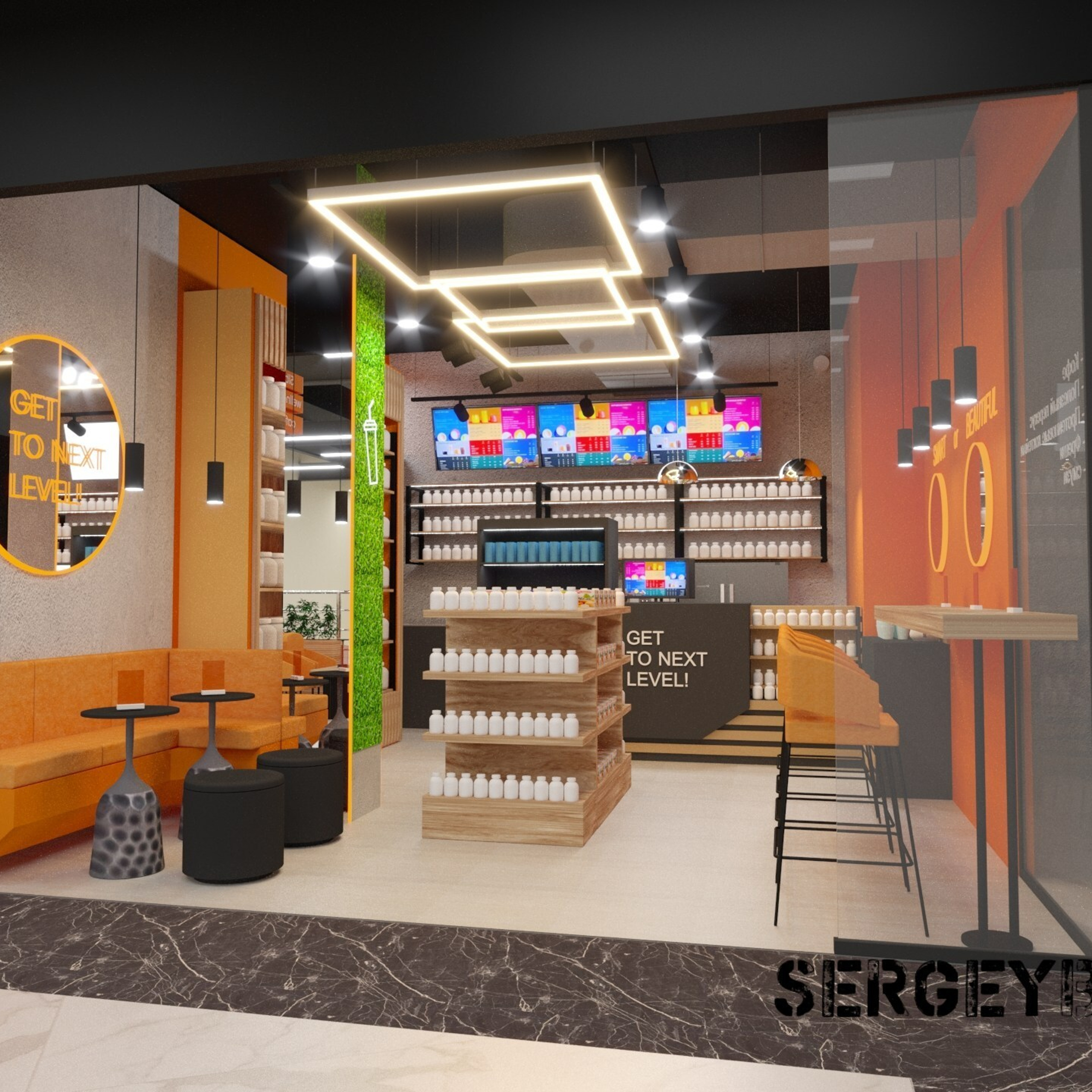 3D визуализация торговой точки, магазина, островка в Минске — заказать услугу