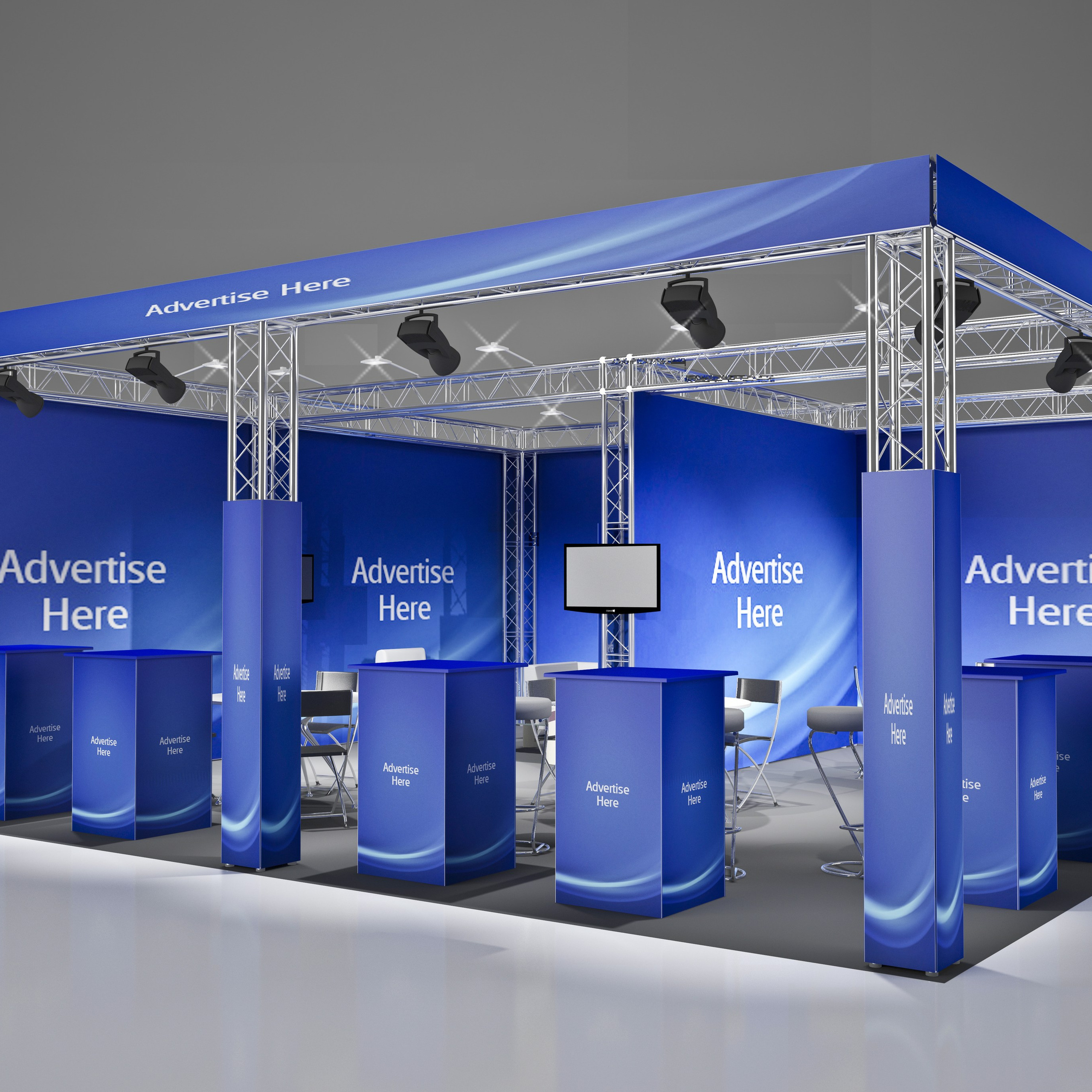 Портфолио - 3D визуализация выставочных стендов. Смотреть на сайте