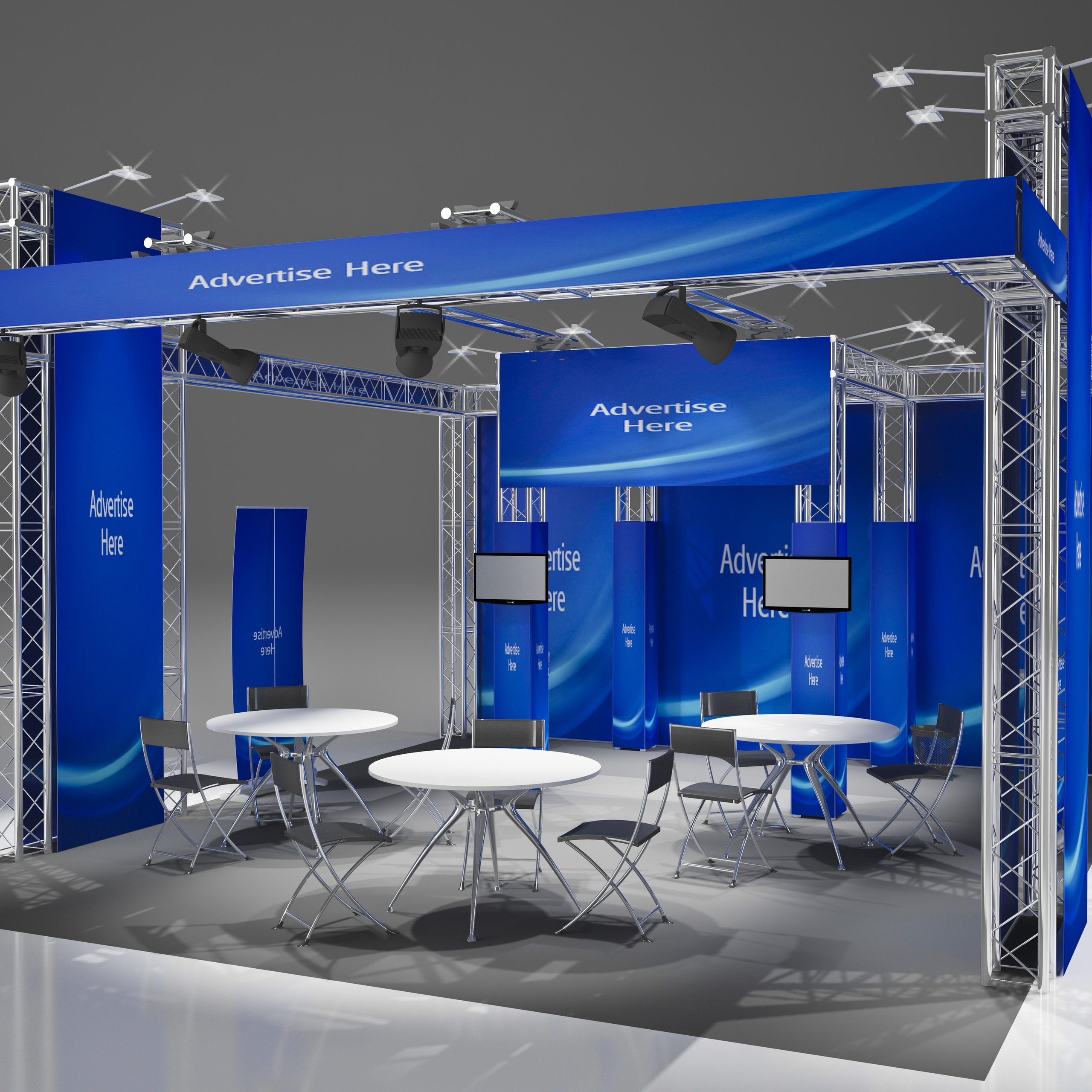 Портфолио - 3D визуализация выставочных стендов. Смотреть на сайте