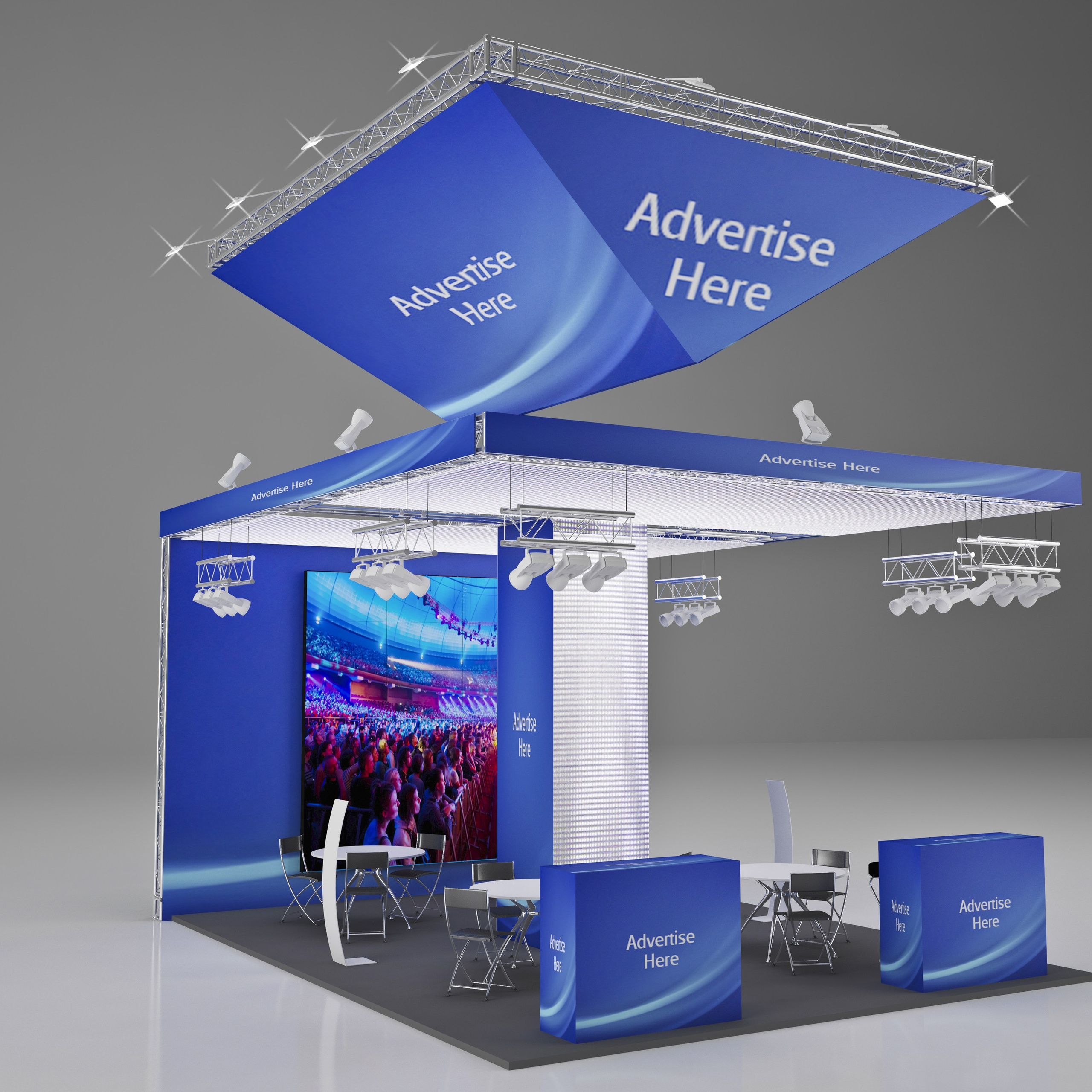 Портфолио - 3D визуализация выставочных стендов. Смотреть на сайте