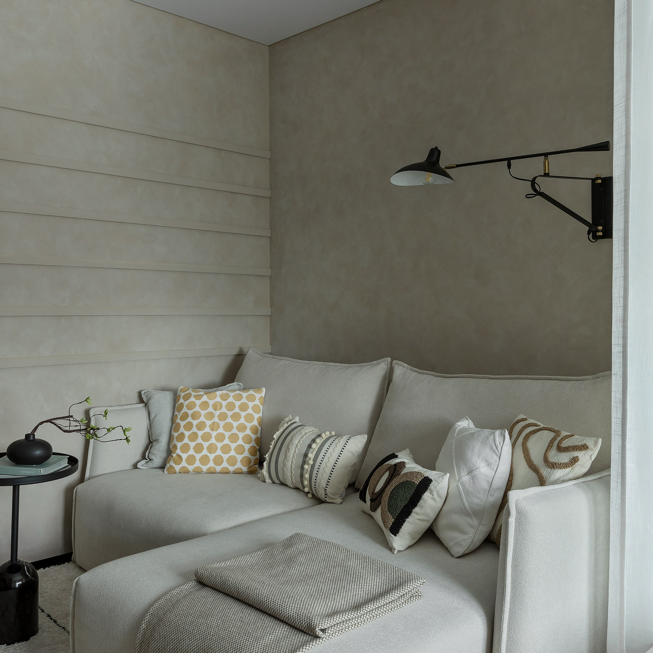 Уютная однушка по проекту Аиды Прокофьевой. Интерьерный фотограф Георгий Трушкин Казань Москва Россия