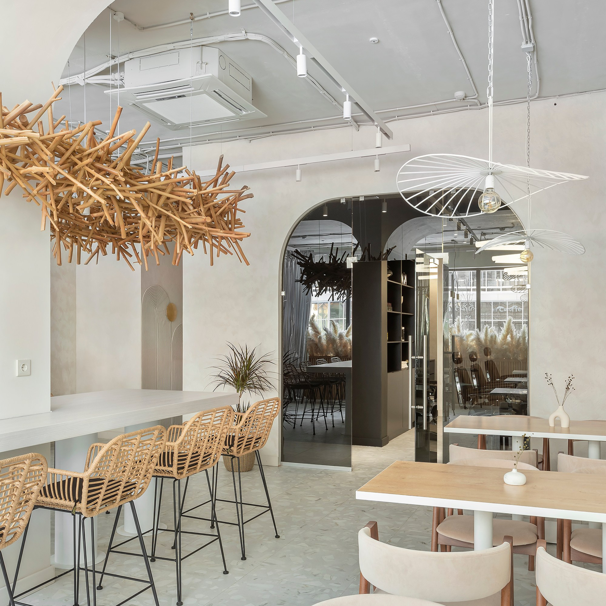 Кофейня и барбершоп «Goose». Интерьерный фотограф Георгий Трушкин Казань Москва Россия