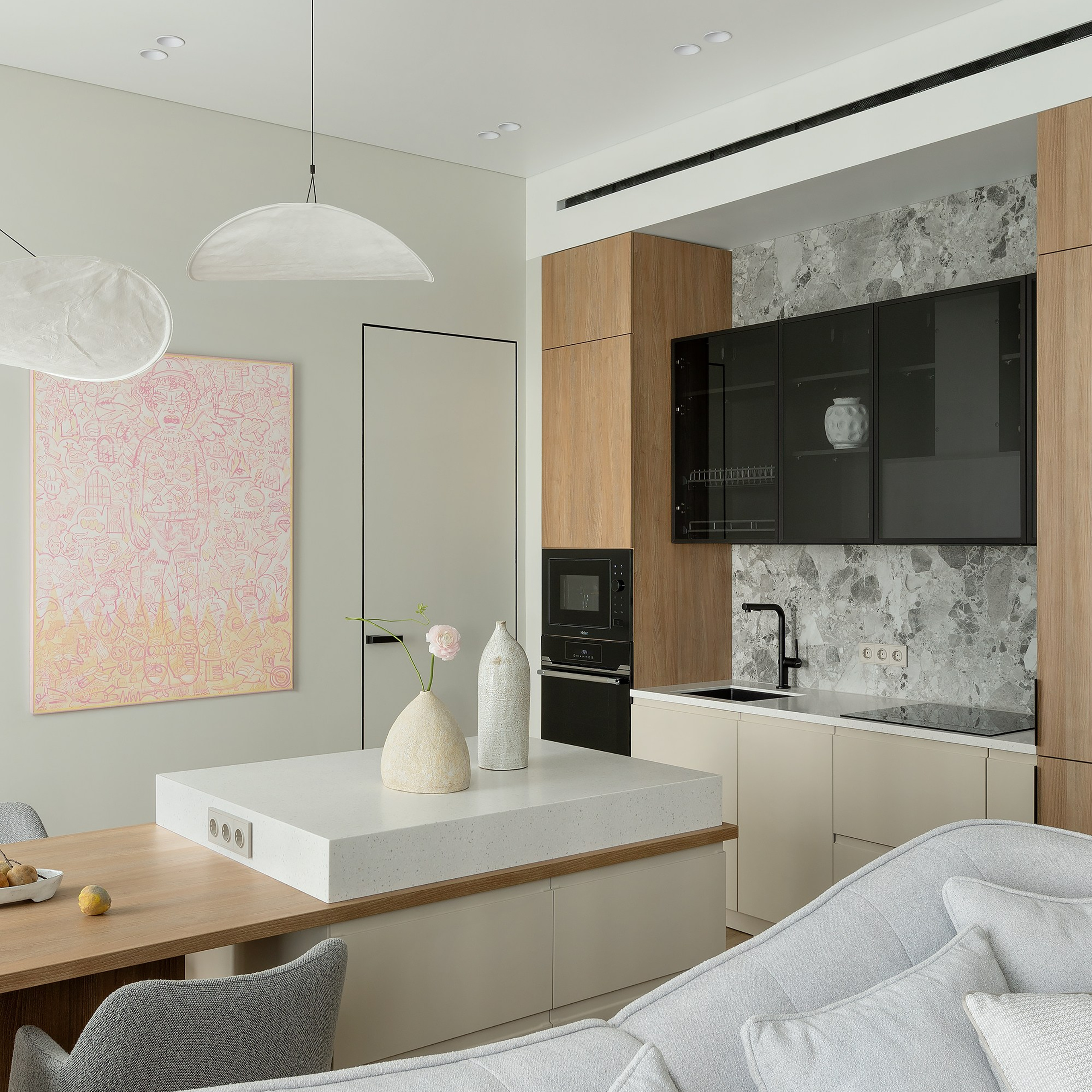 Апартаменты в Москве от студии ProjectP. Интерьерный фотограф Георгий Трушкин Казань Москва Россия