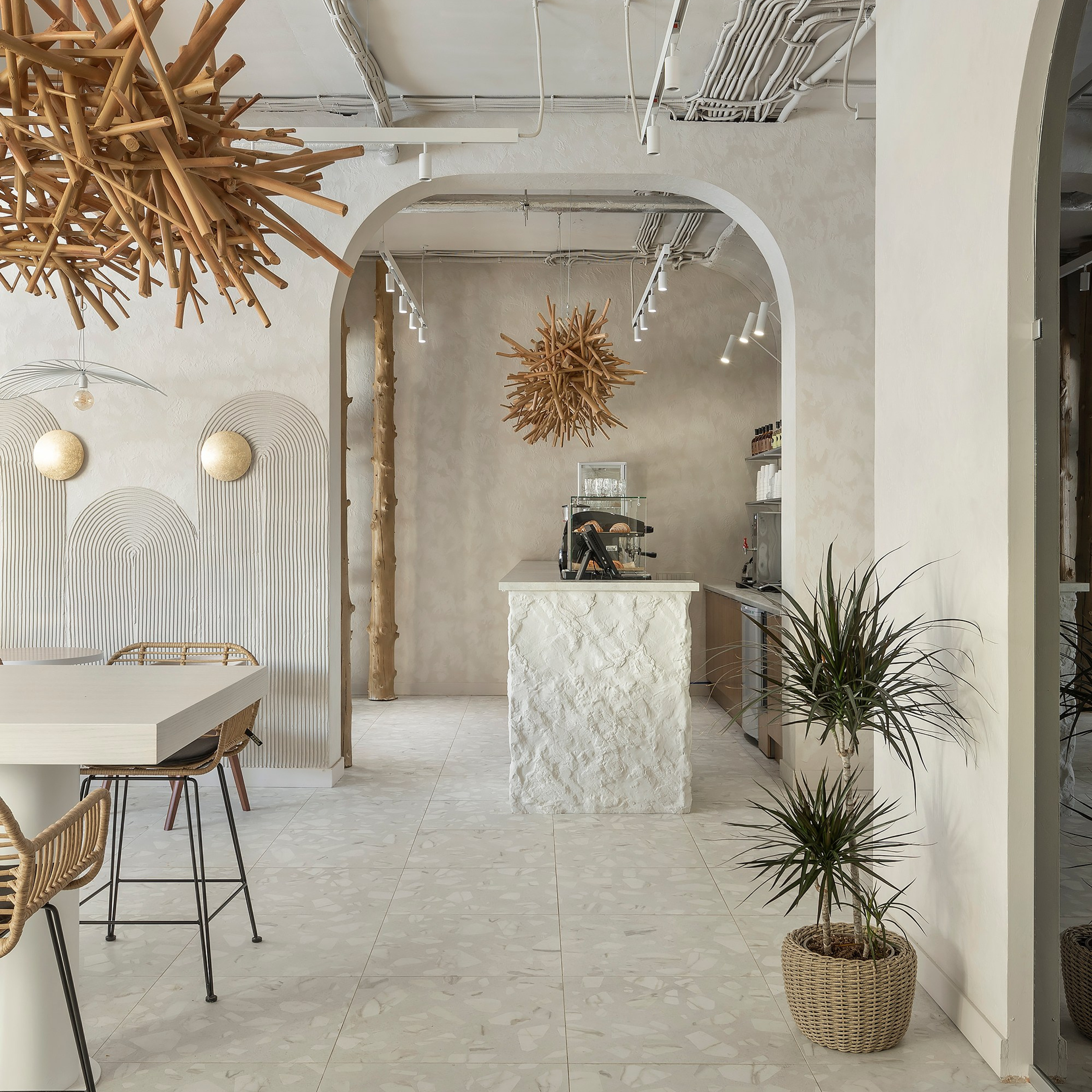 Кофейня и барбершоп «Goose». Интерьерный фотограф Георгий Трушкин Казань Москва Россия