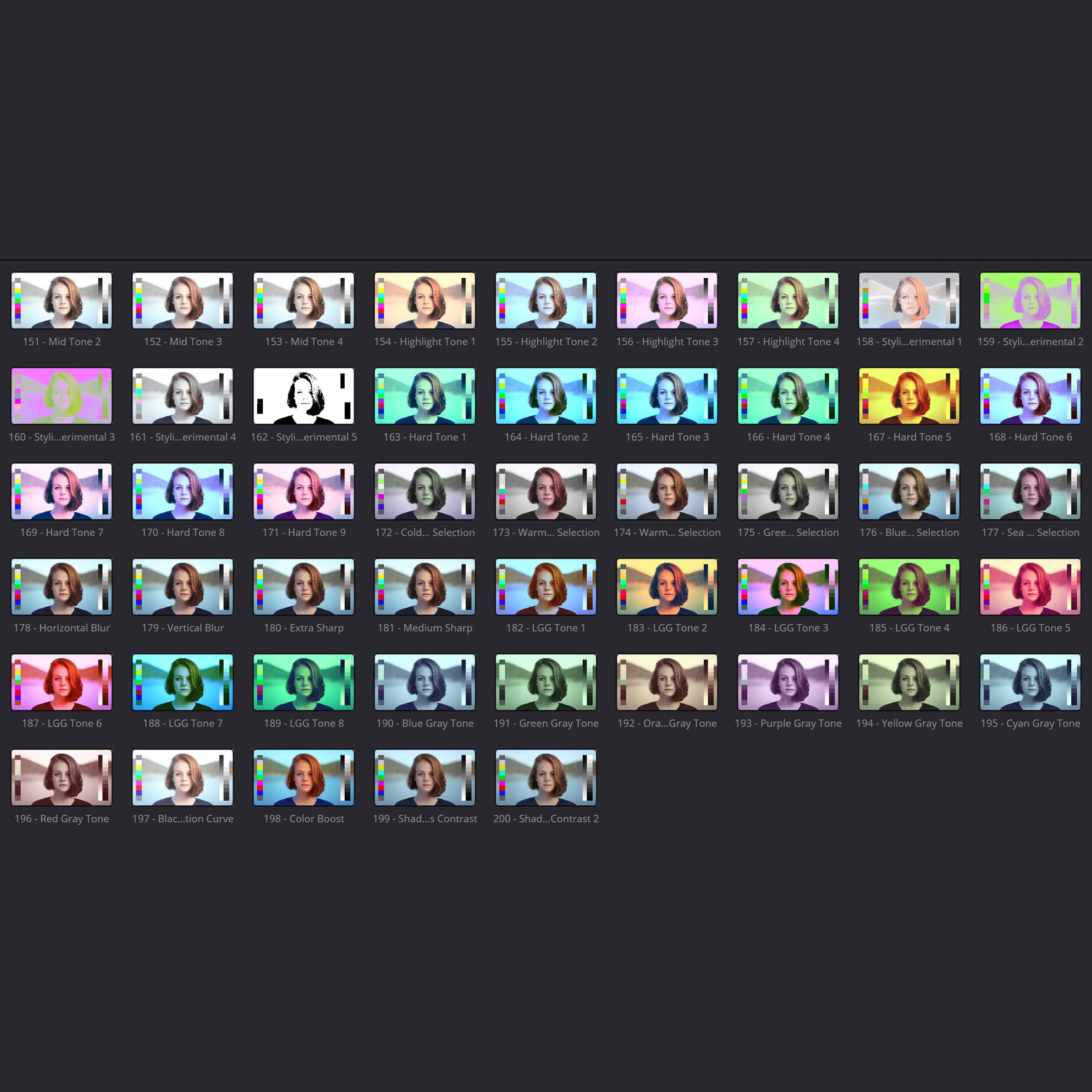 DaVinci Resolve LUT's Pack #4