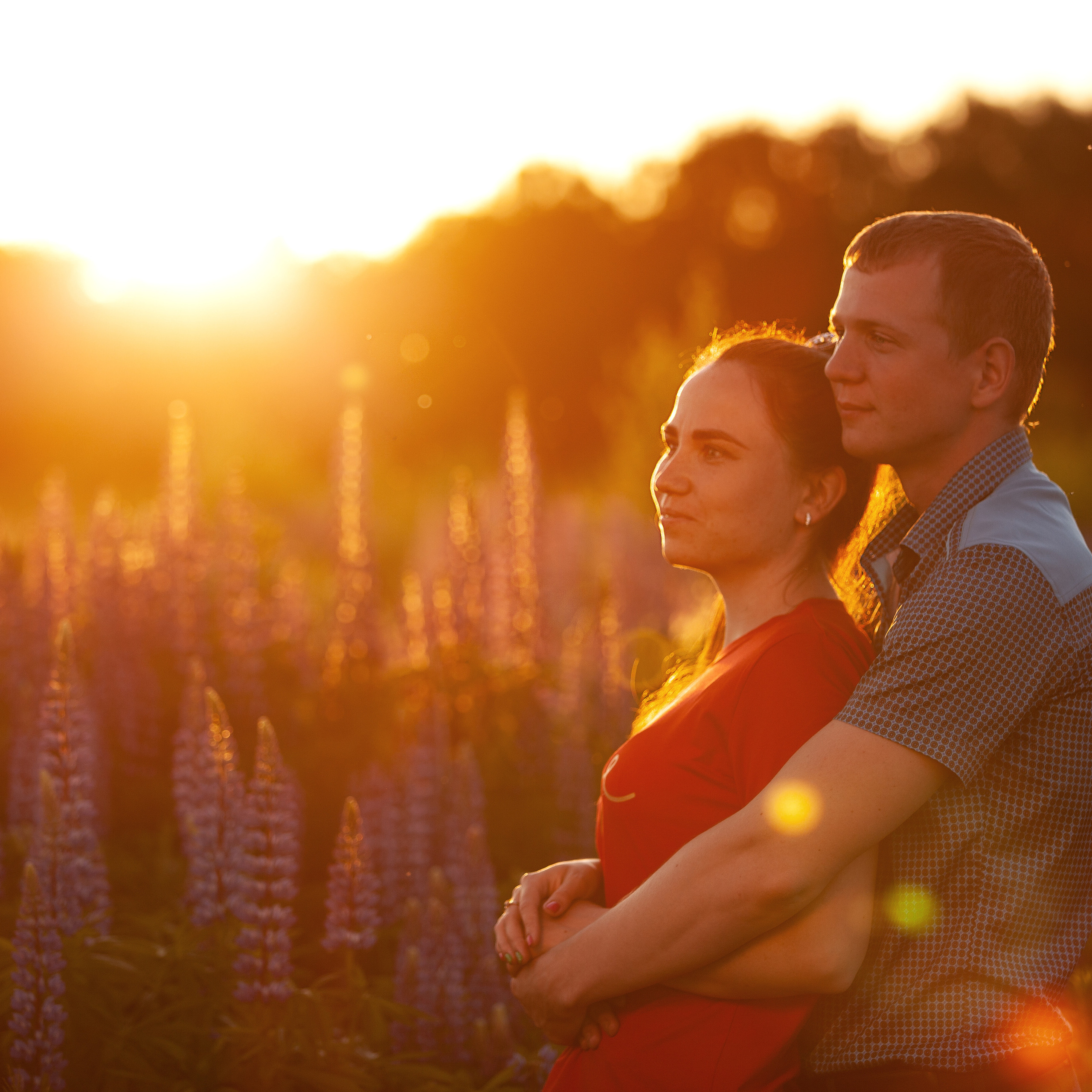 Сергей и Наталья. Люпины