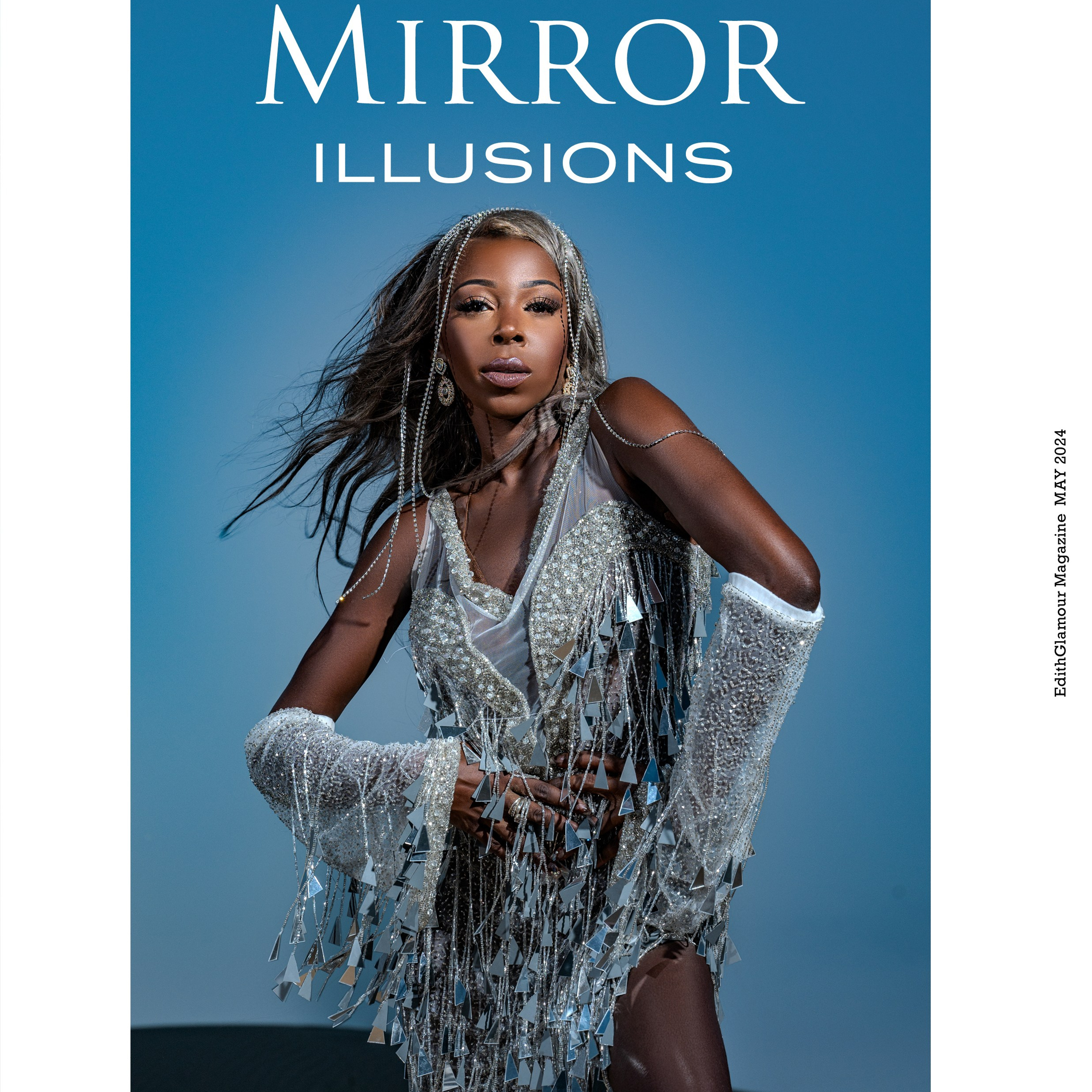 Шанталь в зеркальном платье