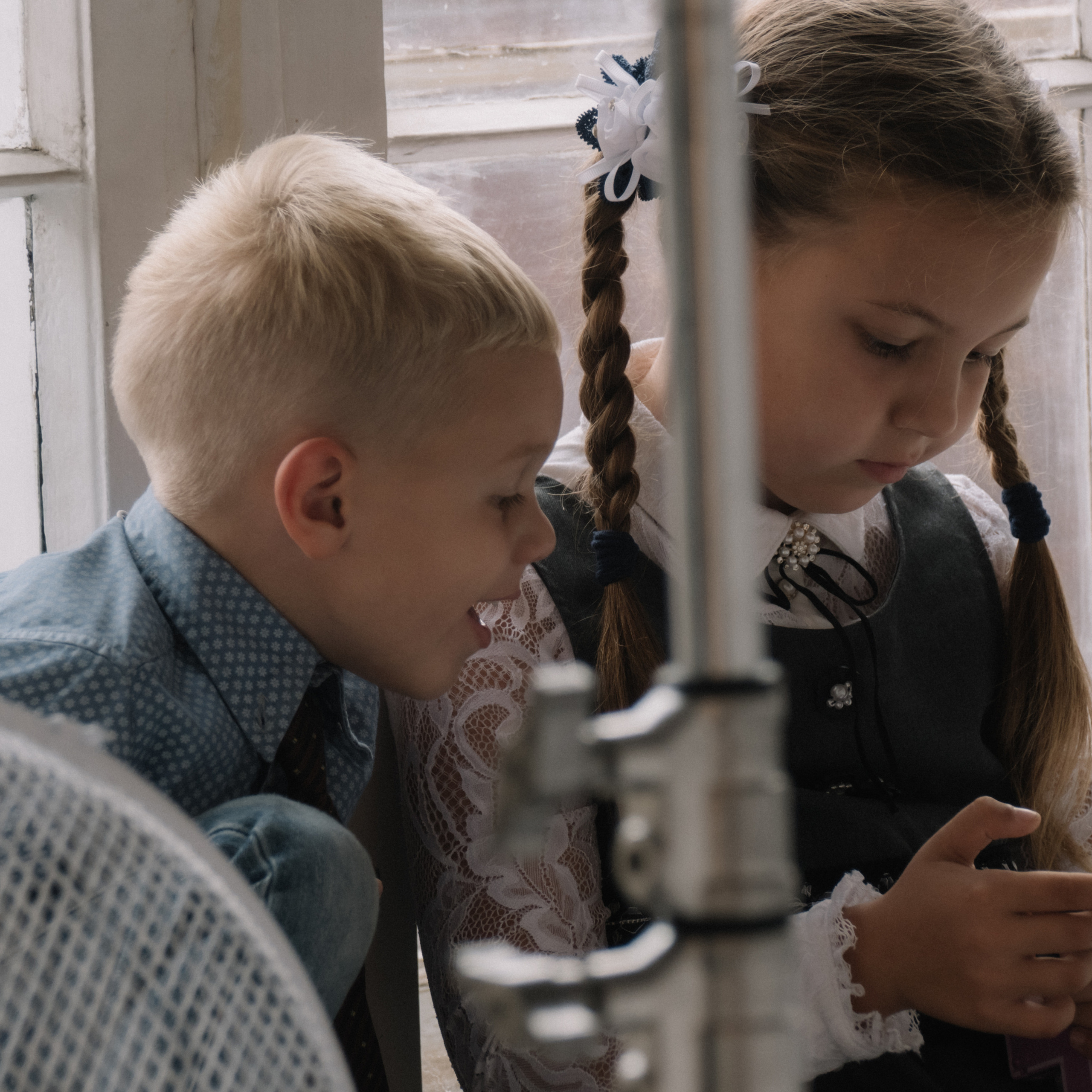 Дети в студии