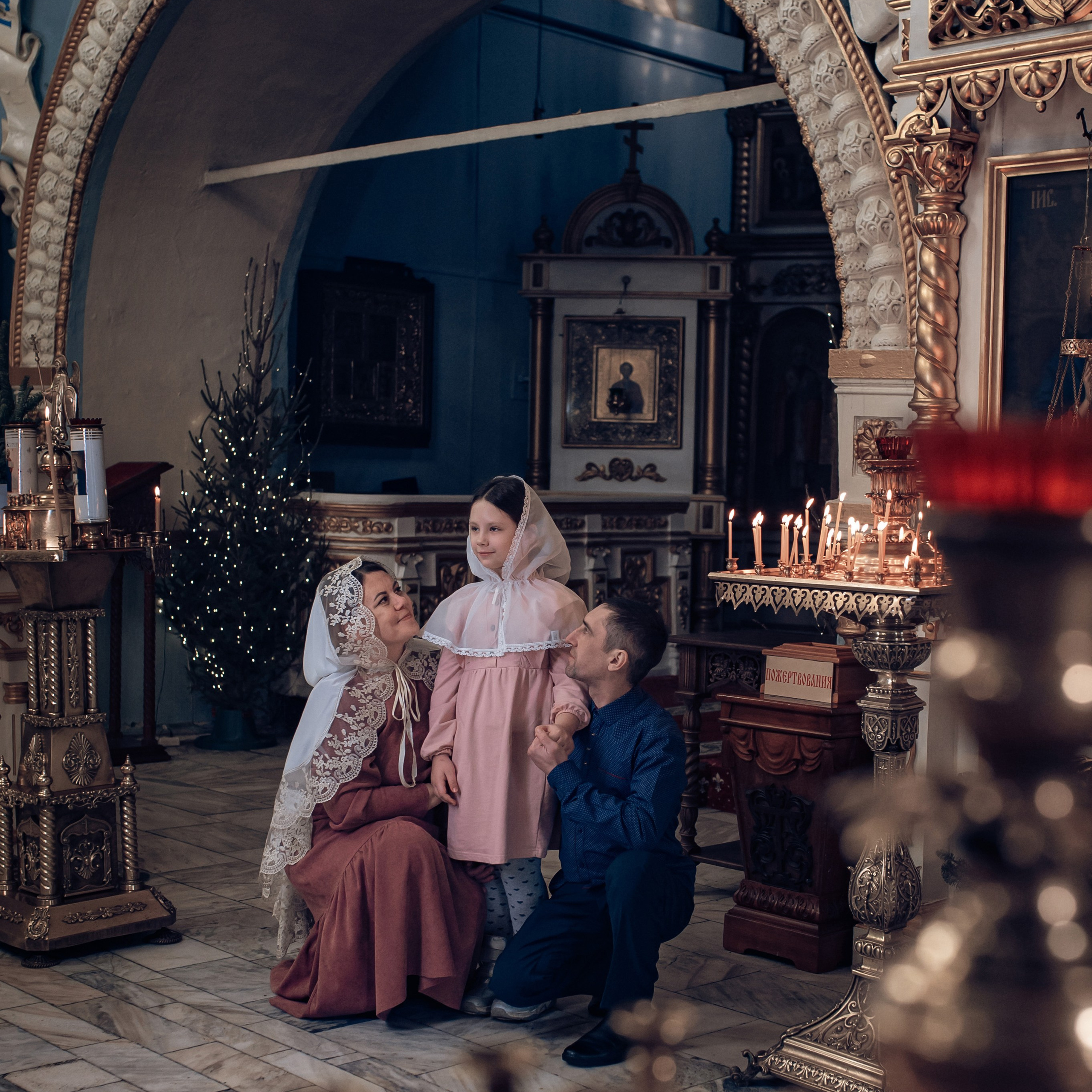 Крещение Розы в Покровском кафедральном соборе