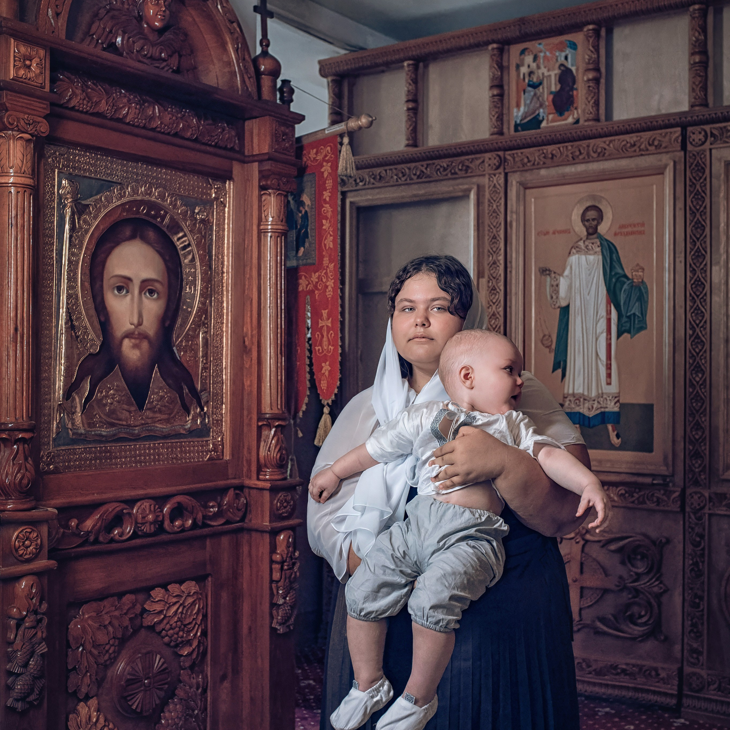 Крещение Левушки в храме Воскресения Христова