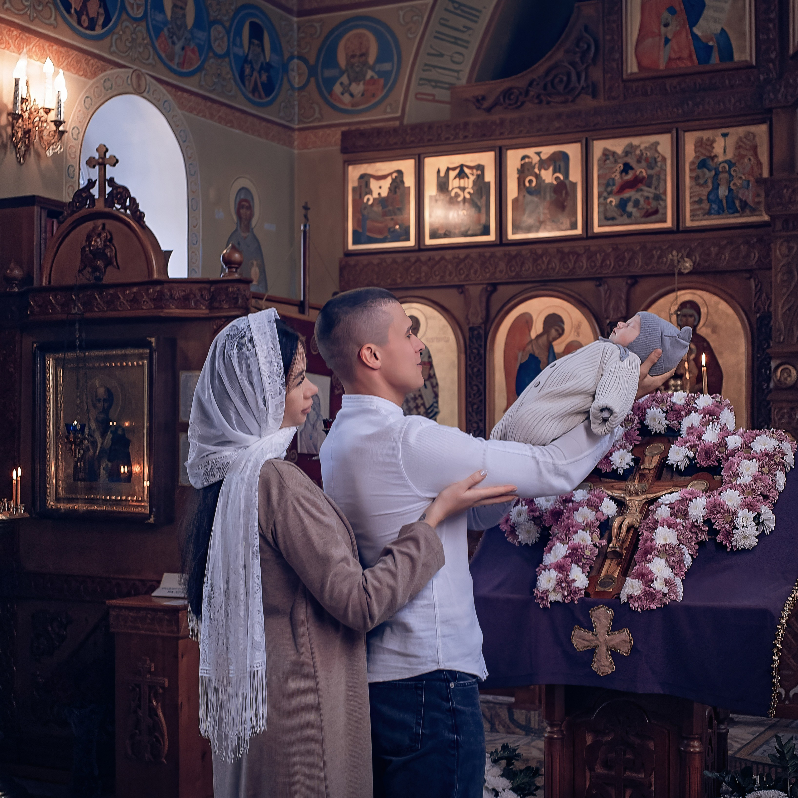 Крещение Мирона в Веденском хаме Березовка