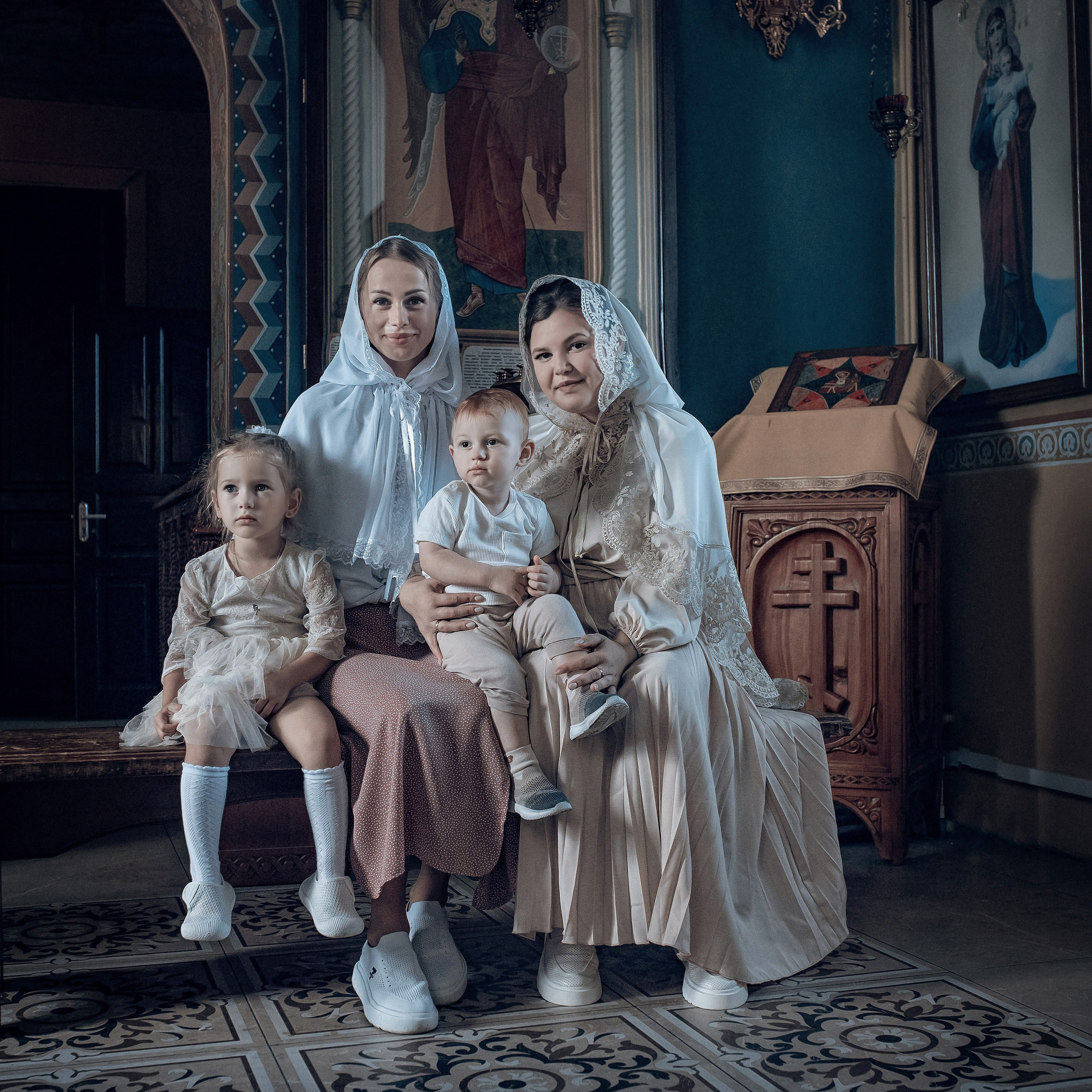 Крещение Кирюши в храме введения пресвятой богородицы в Березовке