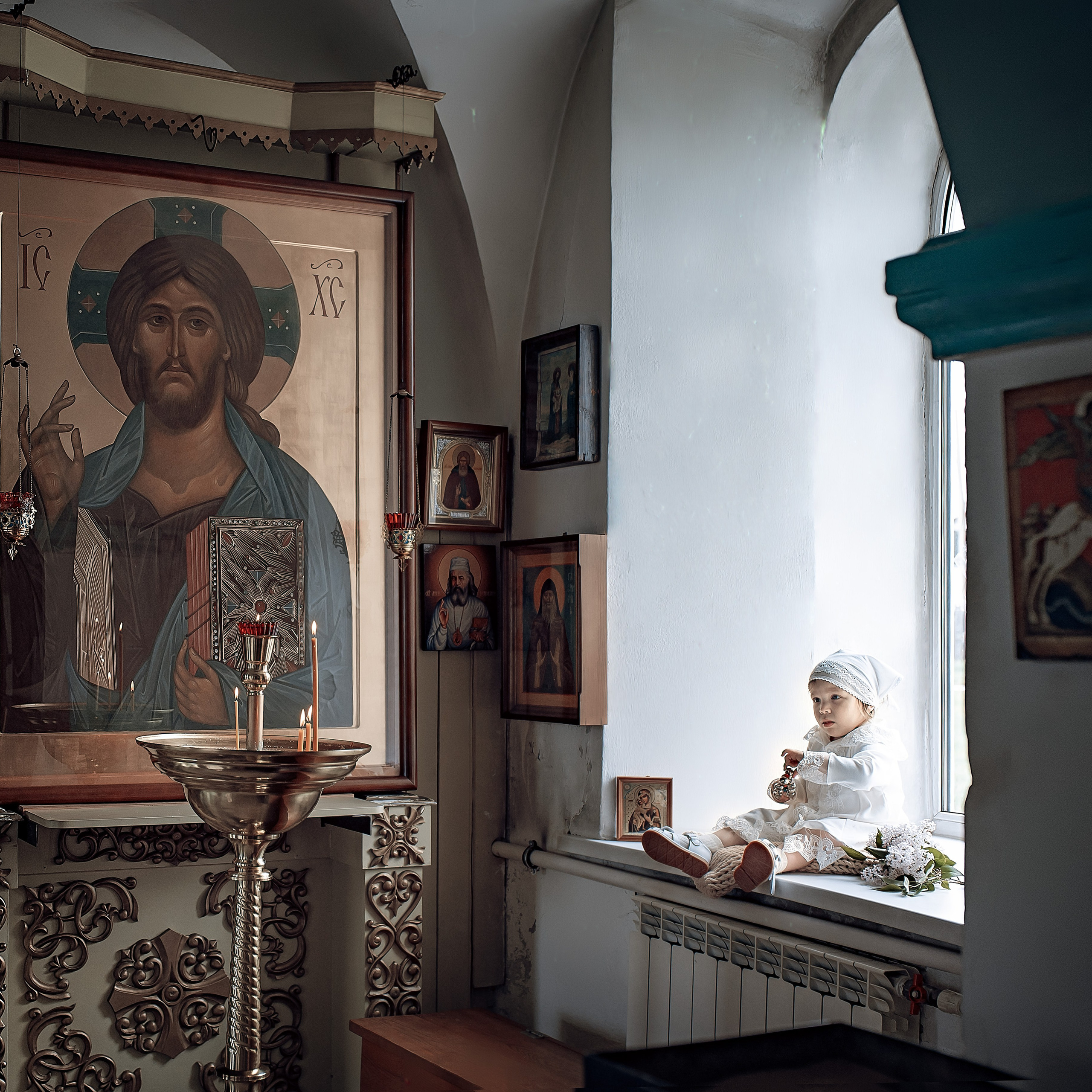 Крещение Машеньки в Свято-Троицком соборе Емельяново