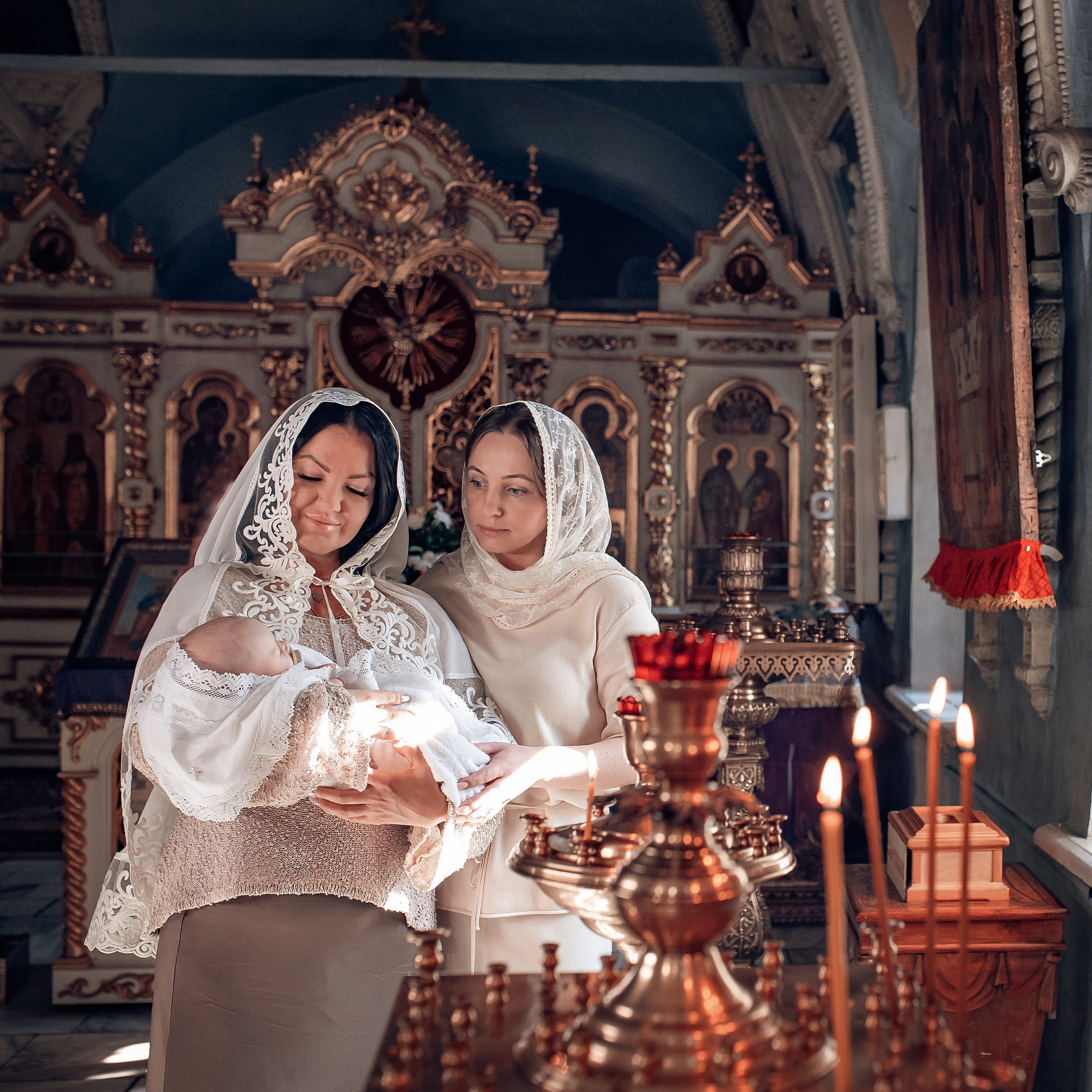 Крещение Аглайи в Покровском кафедральном соборе