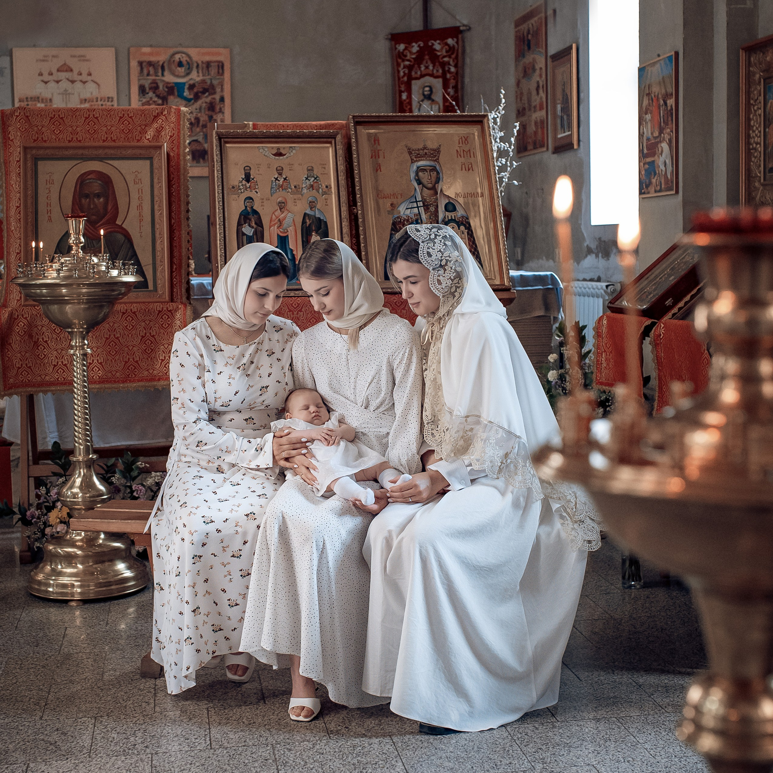 Крещение Василисы в храме исповедников и новомучеников Российских