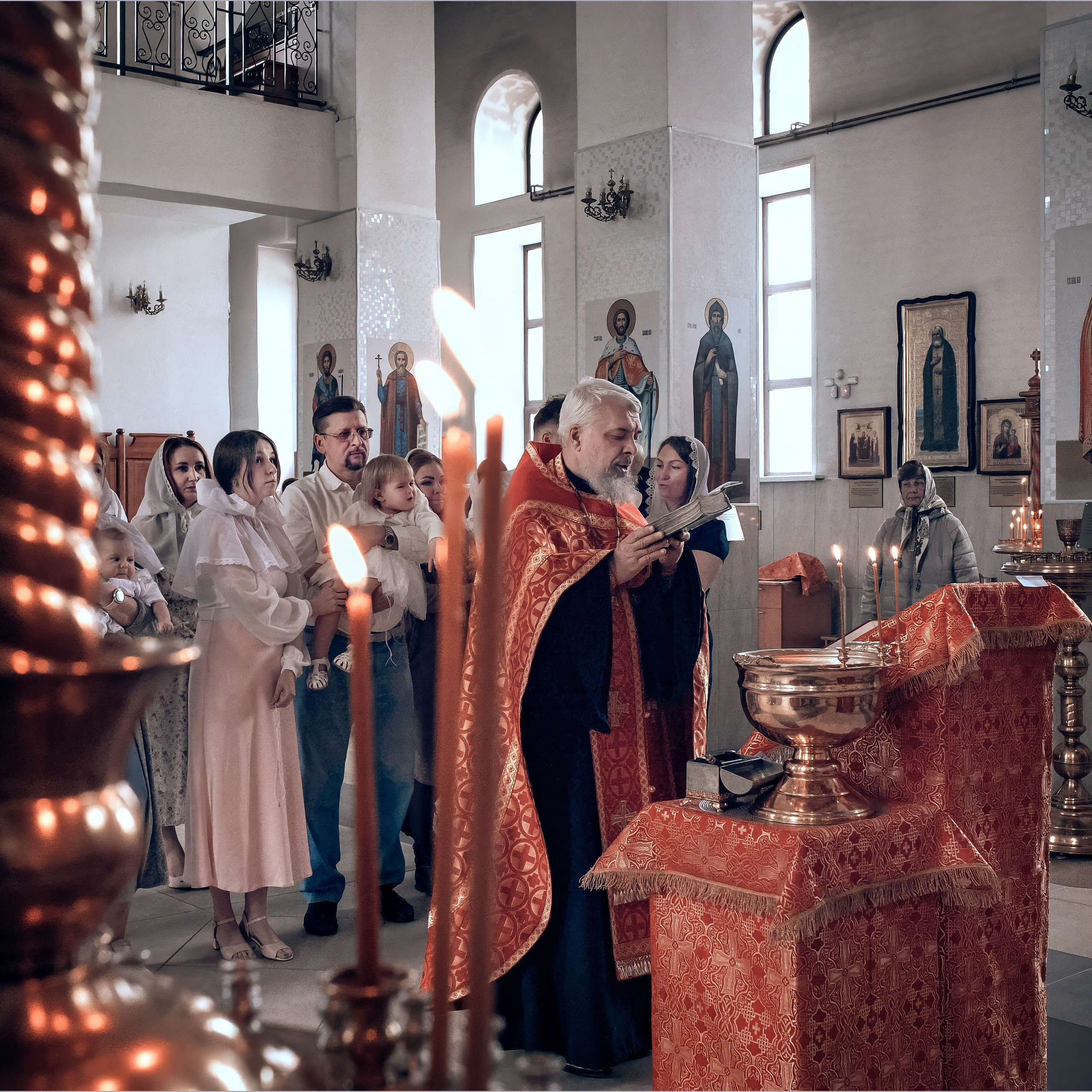 Крещение Мирославы в храме Феодора Тирона