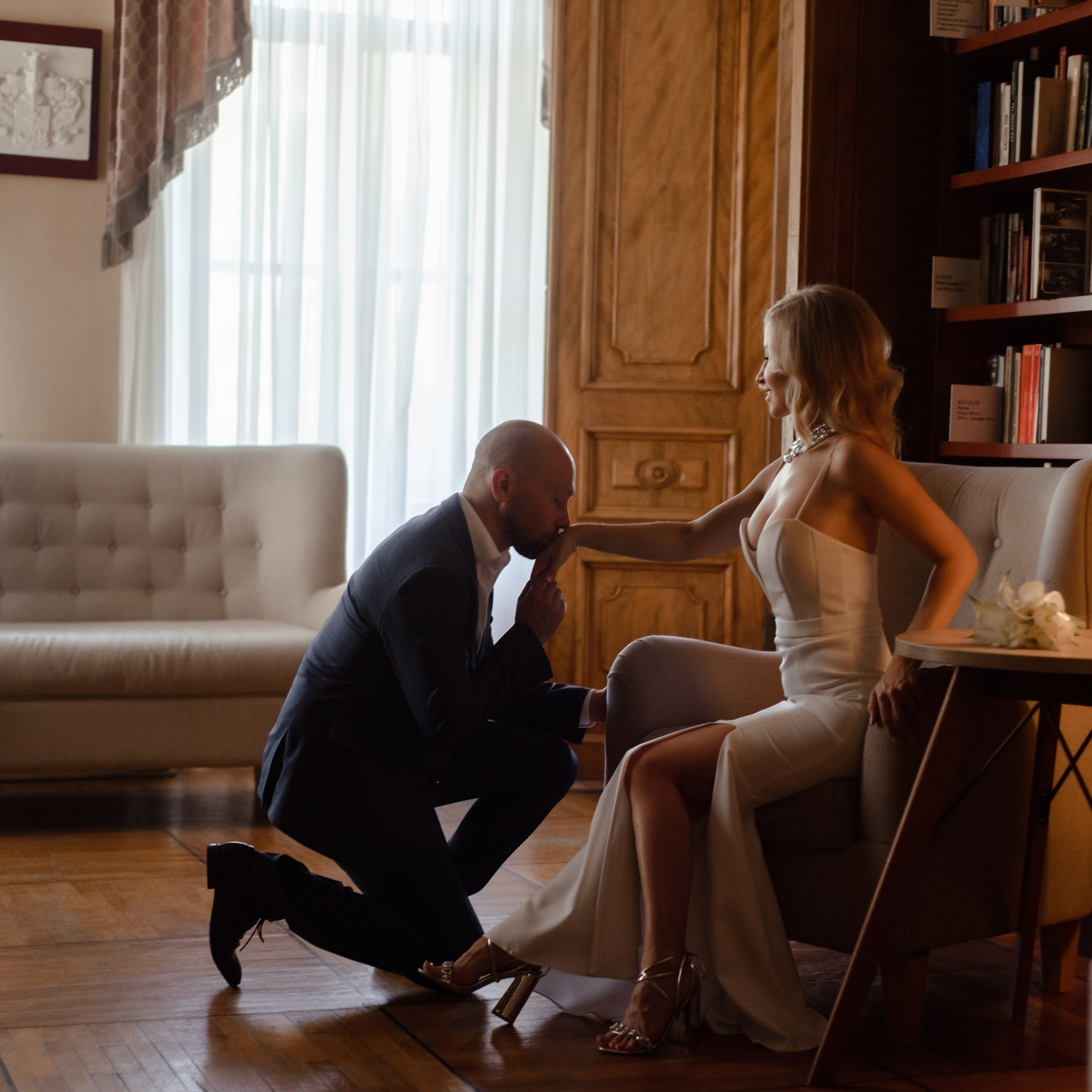 Свадьба в библиотеке Пушкина