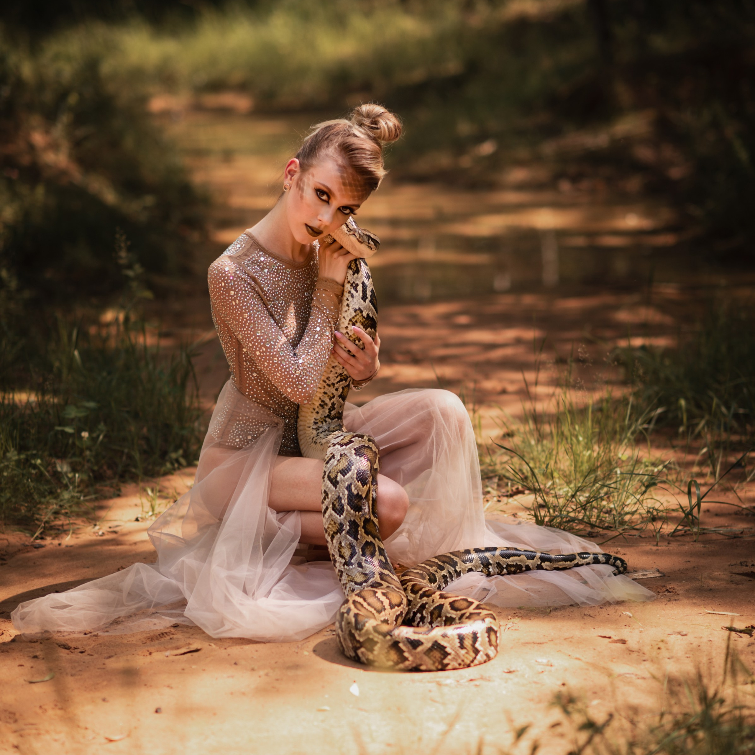 фотосессия с питоном