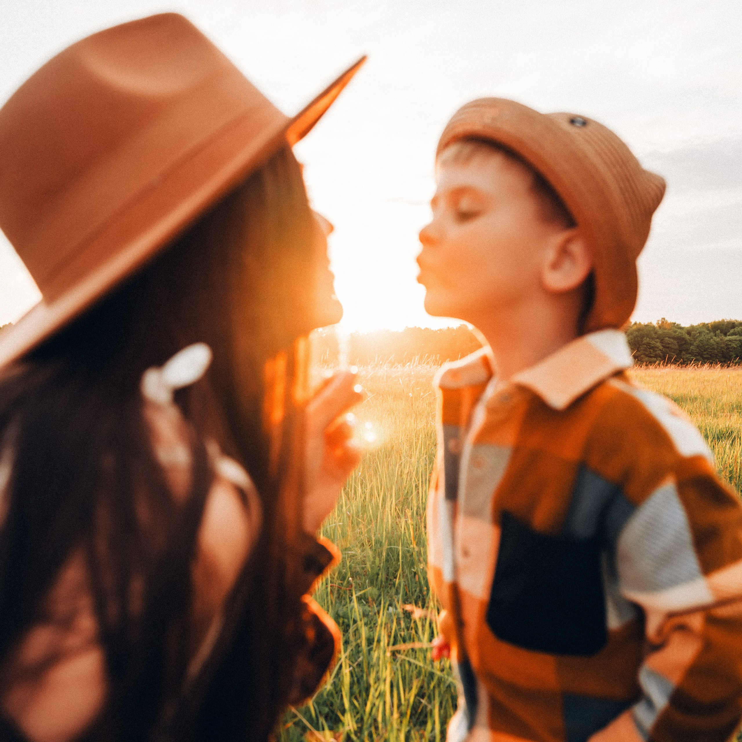 Семейная съемка на закате